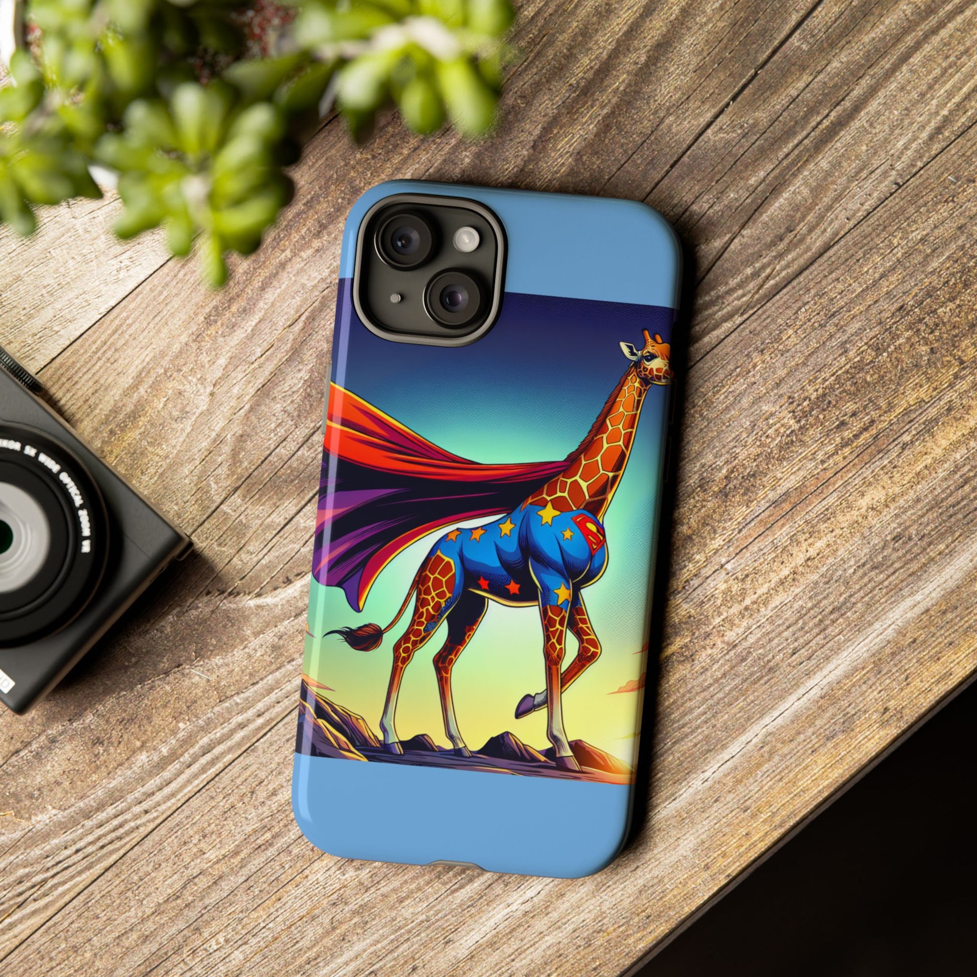 Superhero Giraffe Phone Case | Tough Cases, Unique Gifts, Animal Lover Accessories, Fun Tech Protectors, Cute Phone Covers, Birthday Gift