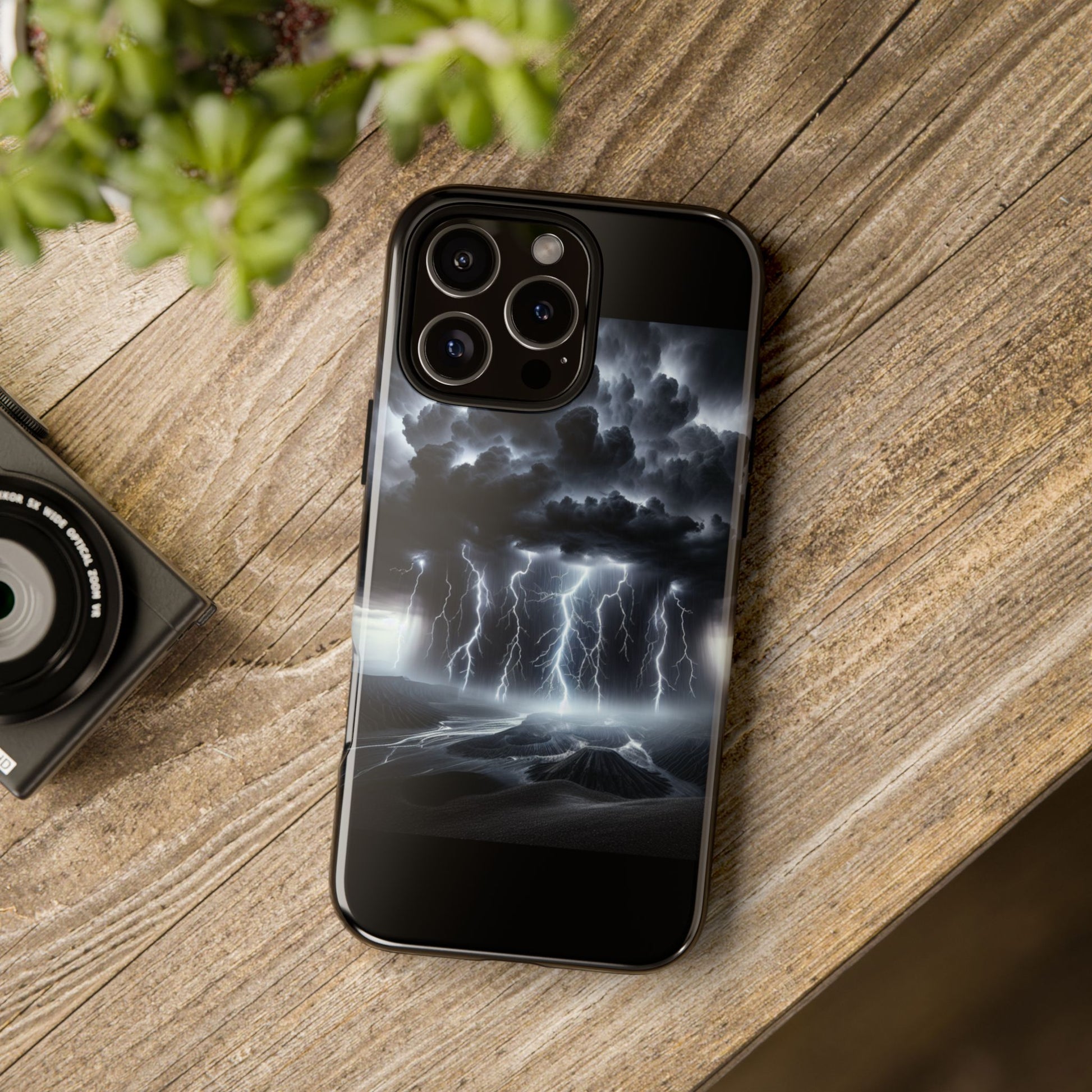 Tough Cases for the Bold: Stormy Thunder Phone Case, Lightning Protection, Durable Cover for Adventurers, Unique Gift for Nature [...]