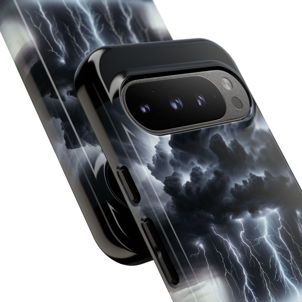 Tough Cases for the Bold: Stormy Thunder Phone Case, Lightning Protection, Durable Cover for Adventurers, Unique Gift for Nature [...]