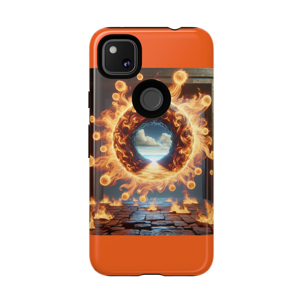 Vibrant Phone Case, Tough Cases for Gamers, Fire Element Phone Cover, Unique Protector, Game Lover Gifts