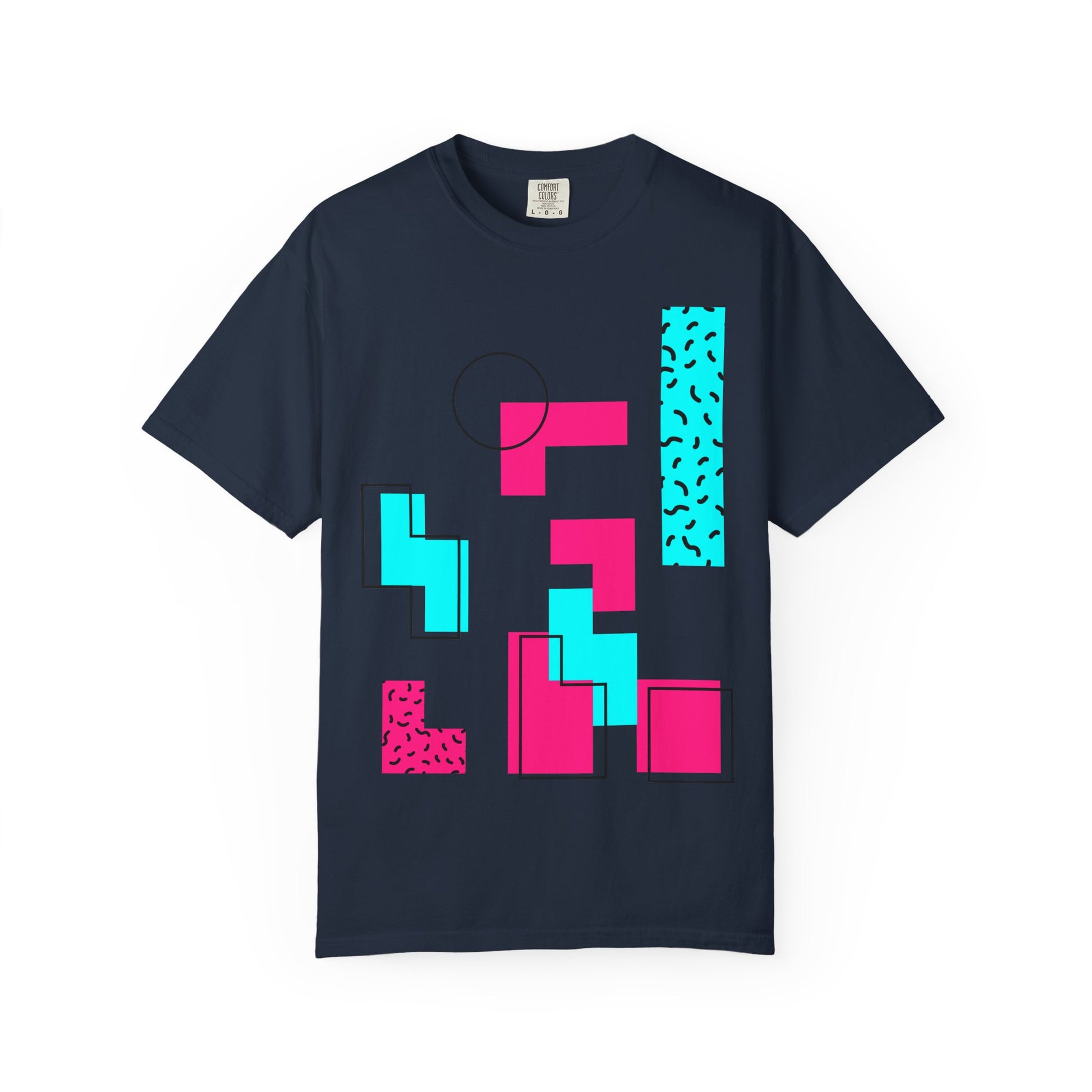 Colorful Geometric T-Shirt, Stylish Unisex Tee, Casual Wear, Gift for Him/Her, Graphic Art Shirt, Summer Fashion