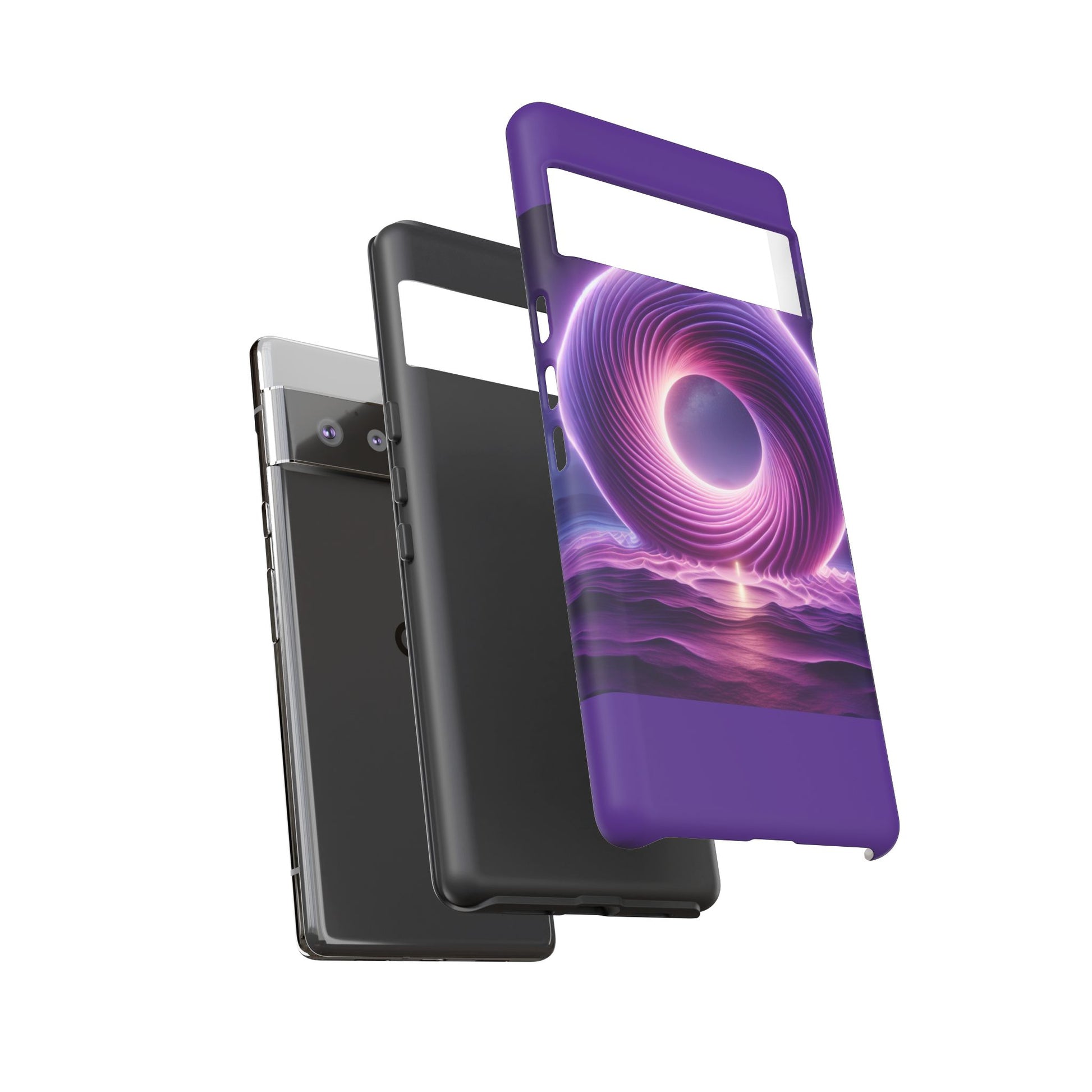Colorful Phone Case with Swirling Design, Tough Phone Cover, Cosmic Phone Protector, Unique Gift for Tech Lovers, Stylish Smartphone Shell
