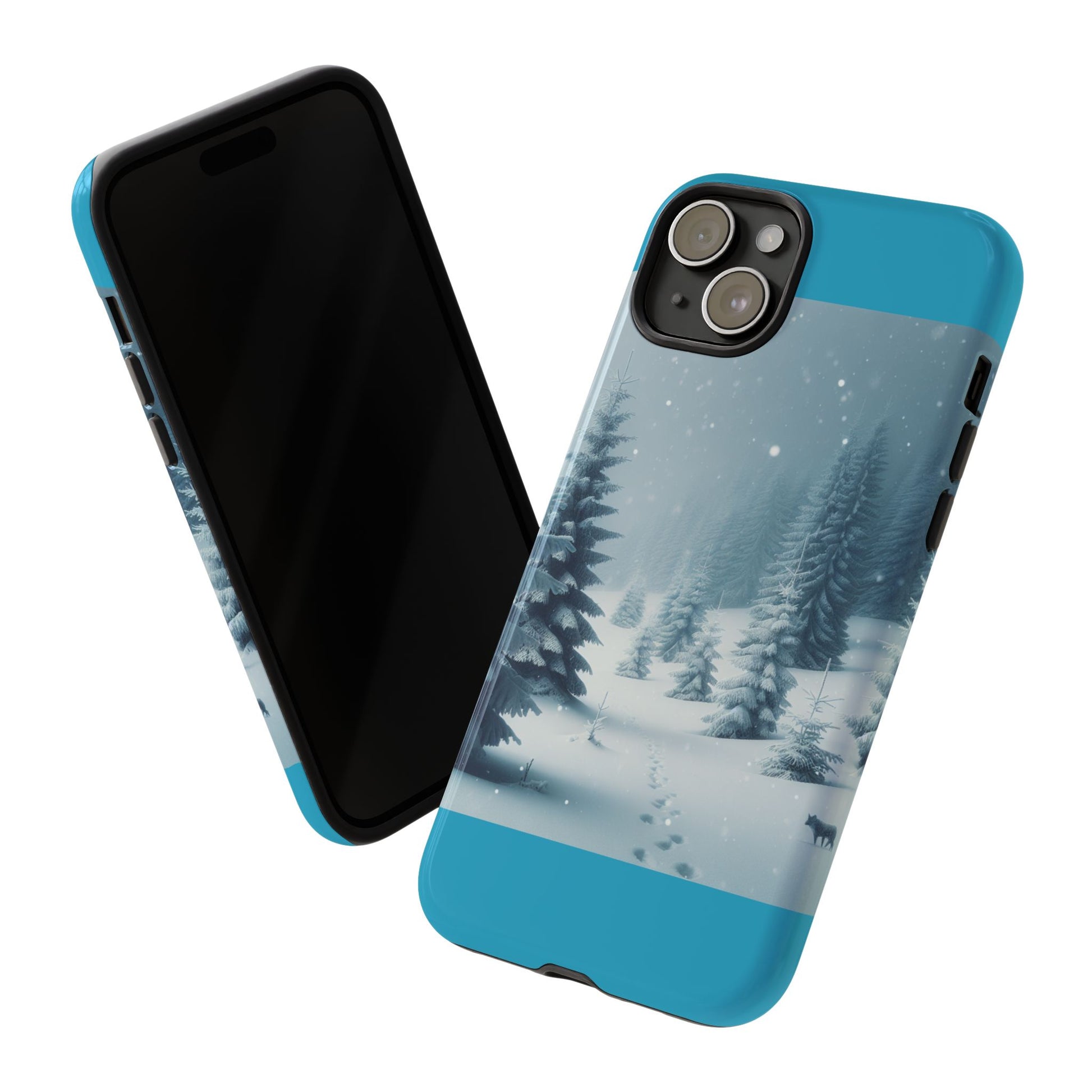 Winter Forest Phone Case, Tough Cases for iPhone, Snowy Landscape Design, Nature Lover Gift, Holiday Accessories