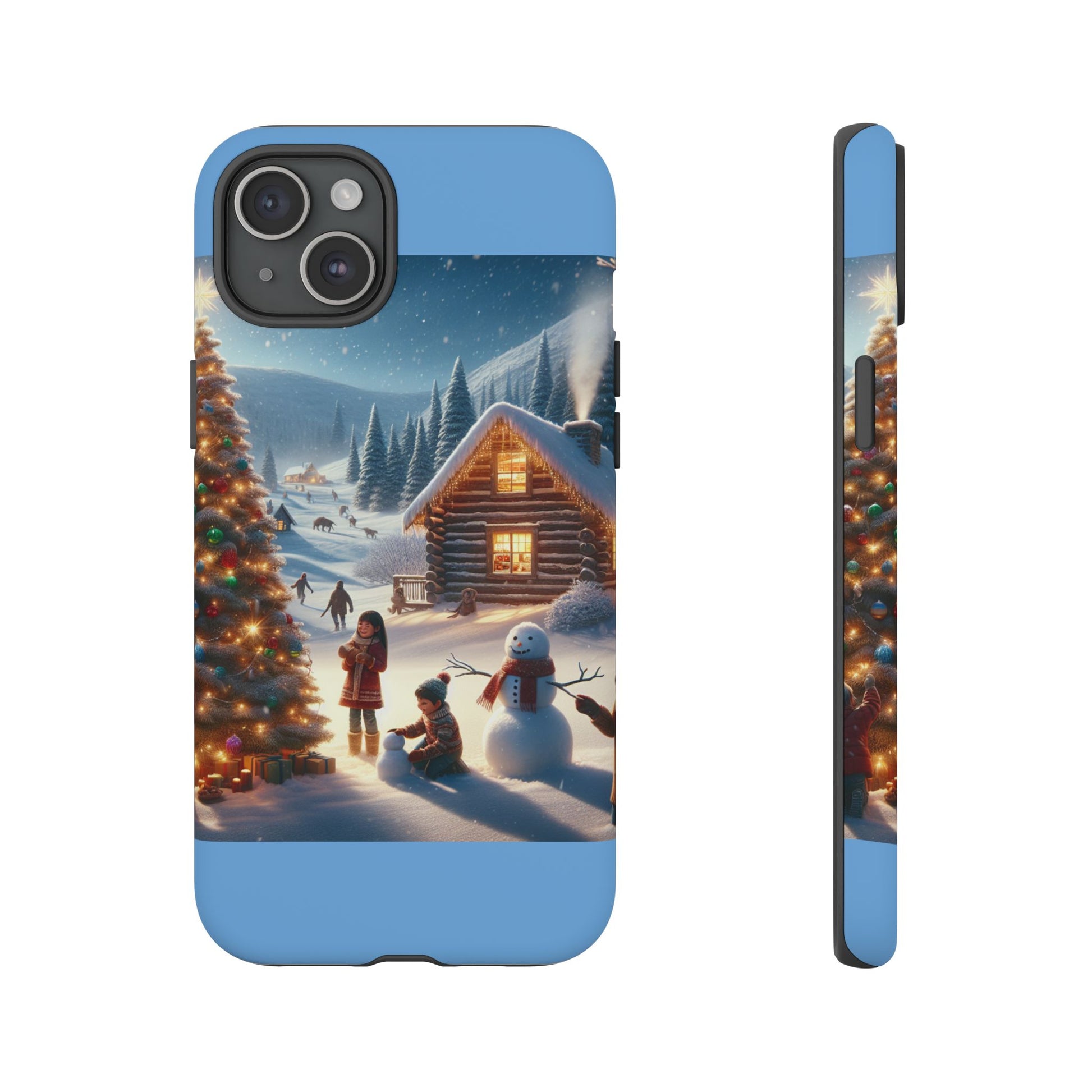 Winter Wonderland Phone Case, Holiday Gift for Him/Her, Cute Christmas Phone Cover, Unique Winter Scene Case, Festive Tech Accessories
