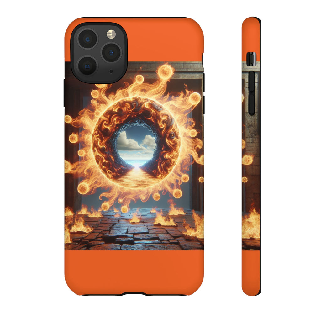 Vibrant Phone Case, Tough Cases for Gamers, Fire Element Phone Cover, Unique Protector, Game Lover Gifts