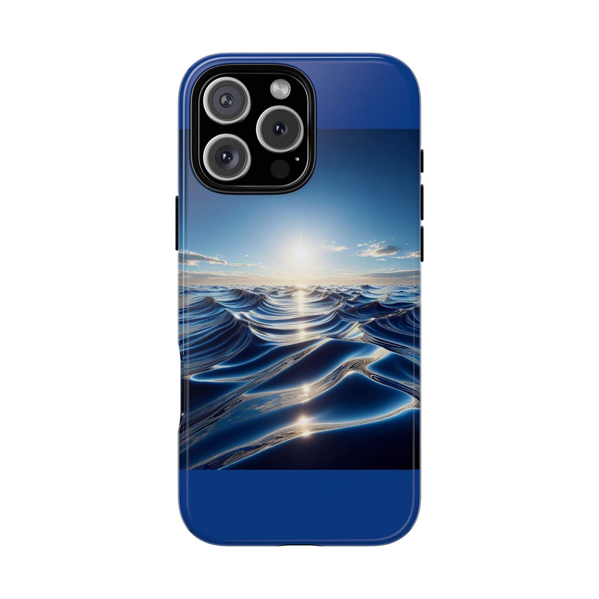 Ocean Wave Phone Case, Tough Phone Cover, Stylish Cell Case, Gift for Beach Lovers, Customizable Phone Accessory