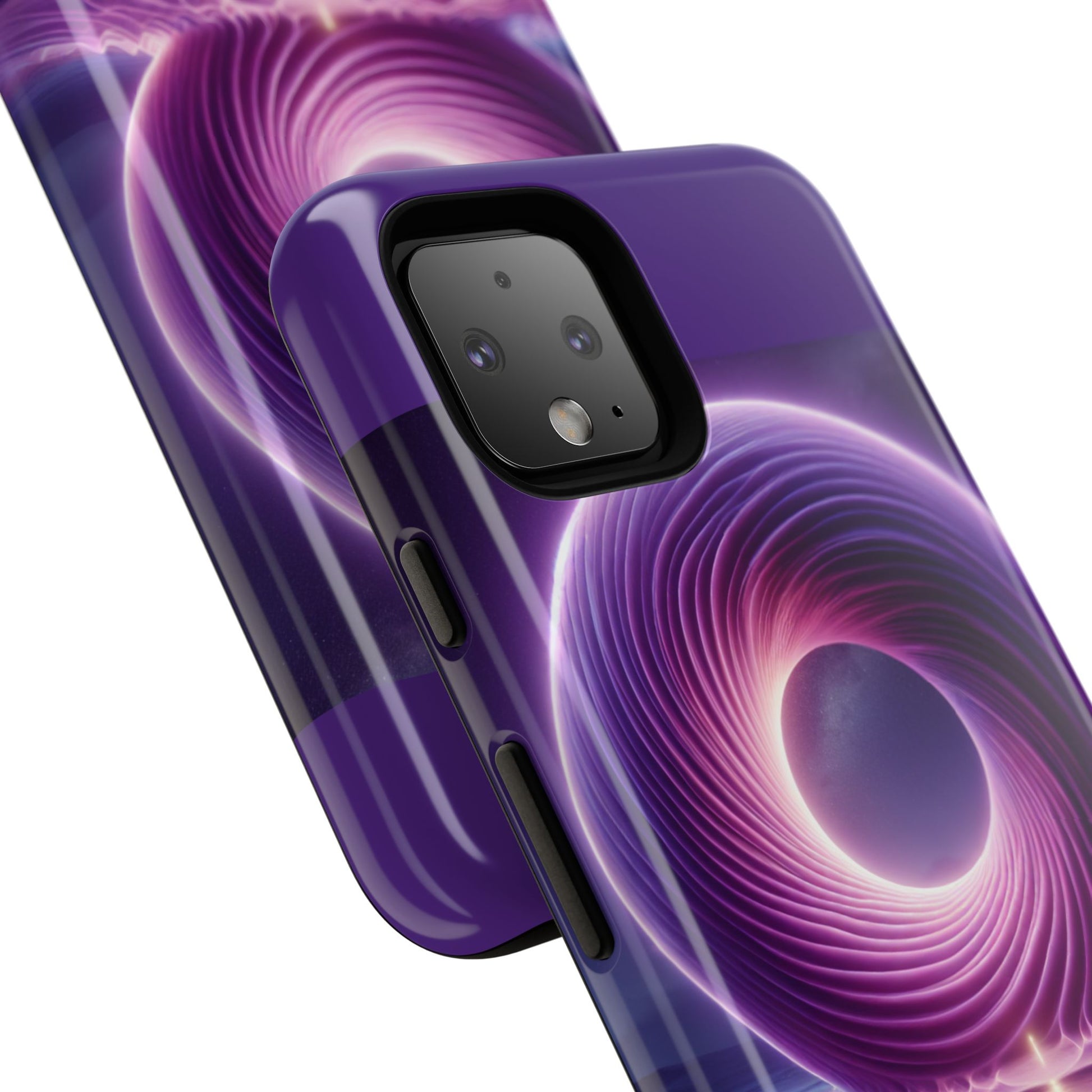 Colorful Phone Case with Swirling Design, Tough Phone Cover, Cosmic Phone Protector, Unique Gift for Tech Lovers, Stylish Smartphone Shell