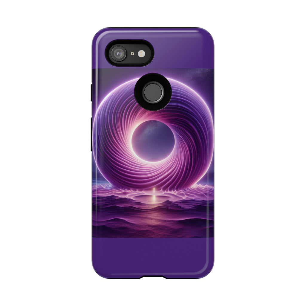 Colorful Phone Case with Swirling Design, Tough Phone Cover, Cosmic Phone Protector, Unique Gift for Tech Lovers, Stylish Smartphone Shell