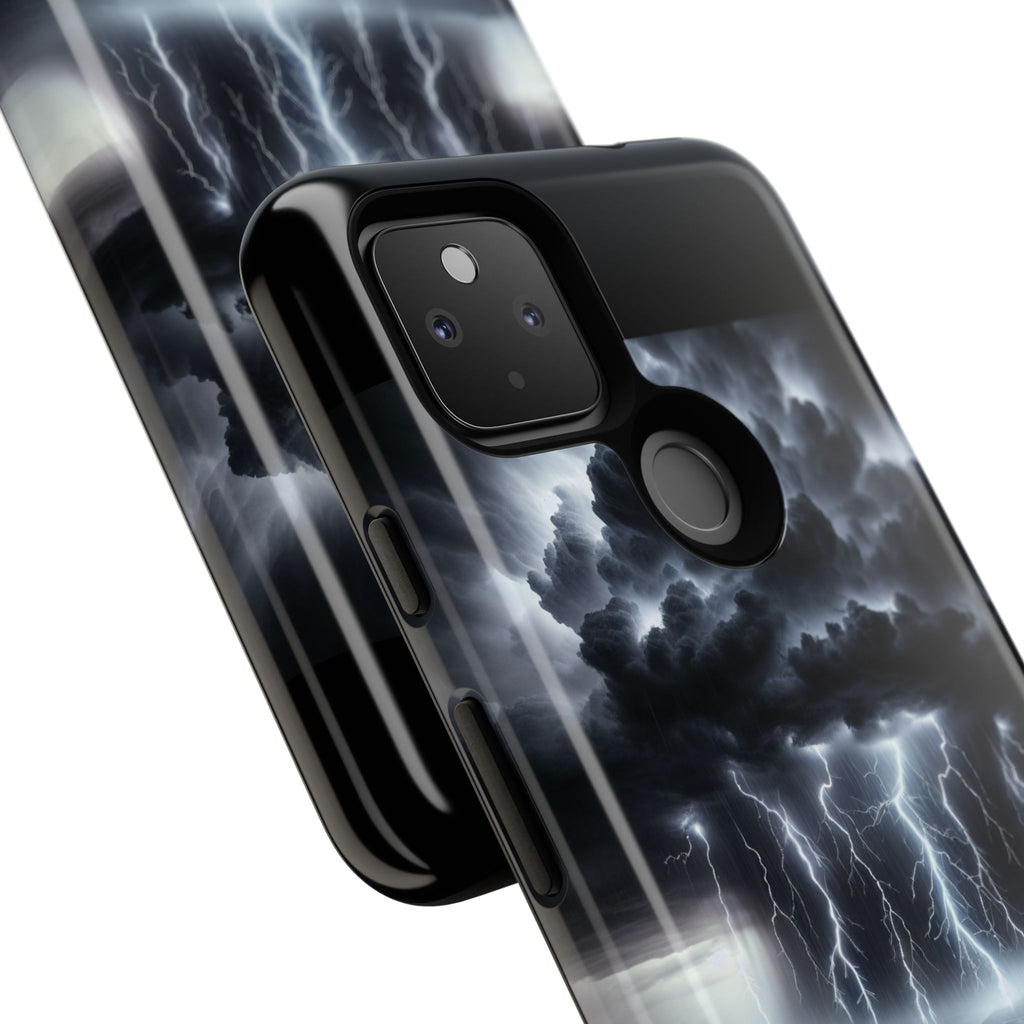 Tough Cases for the Bold: Stormy Thunder Phone Case, Lightning Protection, Durable Cover for Adventurers, Unique Gift for Nature [...]