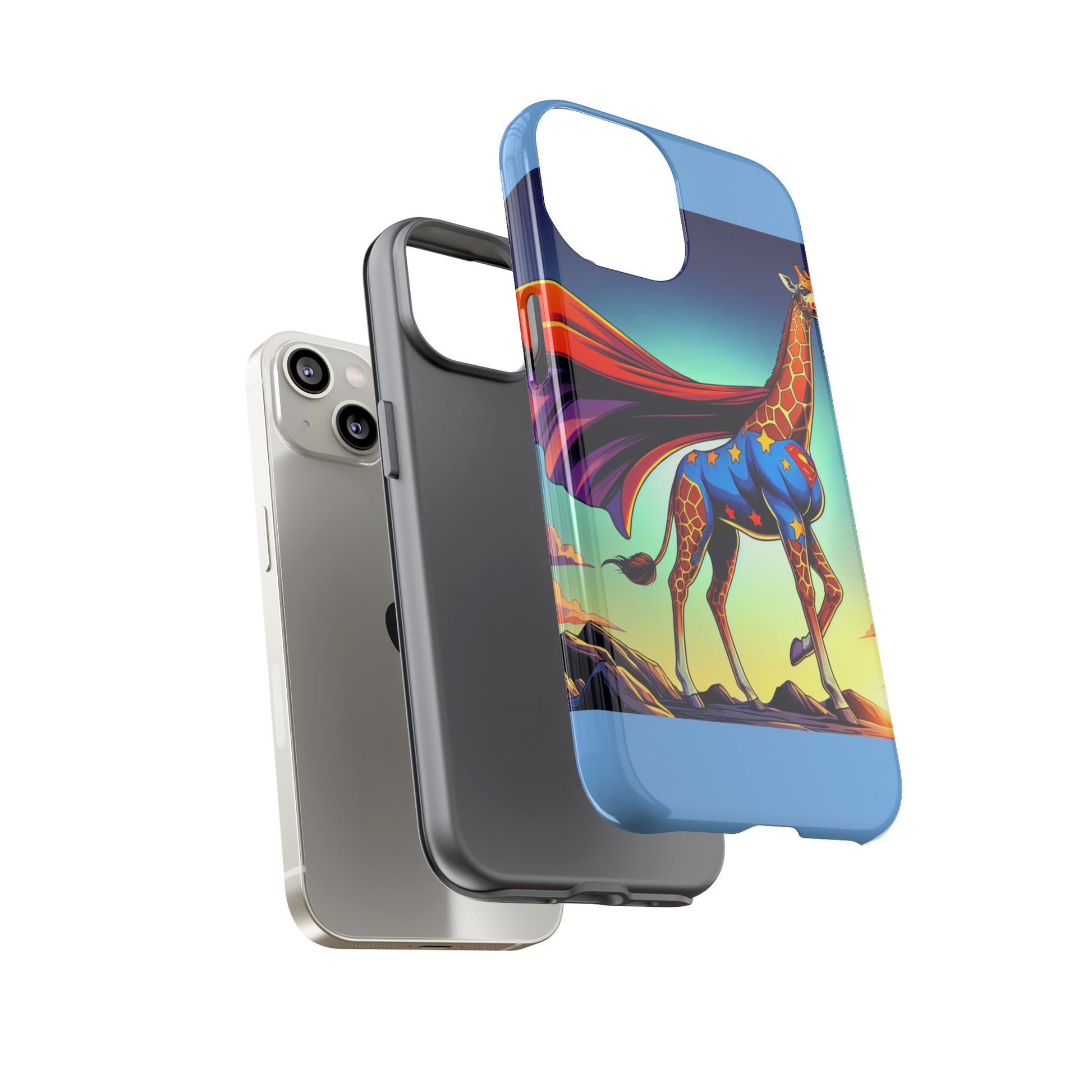 Superhero Giraffe Phone Case | Tough Cases, Unique Gifts, Animal Lover Accessories, Fun Tech Protectors, Cute Phone Covers, Birthday Gift