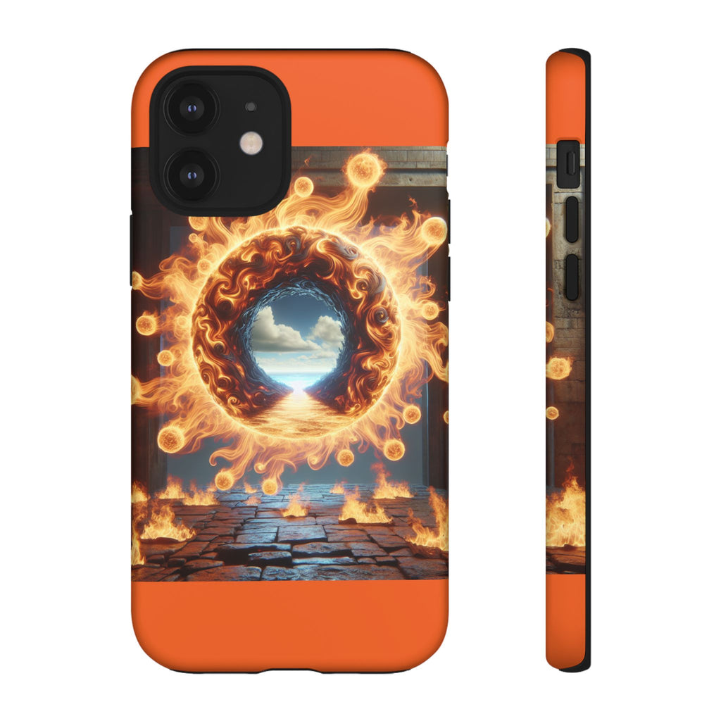 Vibrant Phone Case, Tough Cases for Gamers, Fire Element Phone Cover, Unique Protector, Game Lover Gifts