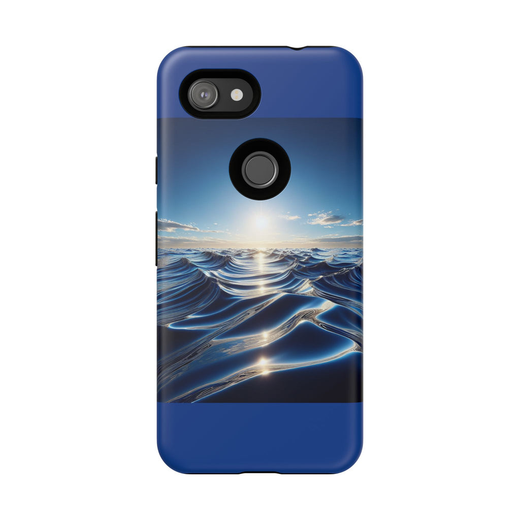 Ocean Wave Phone Case, Tough Phone Cover, Stylish Cell Case, Gift for Beach Lovers, Customizable Phone Accessory