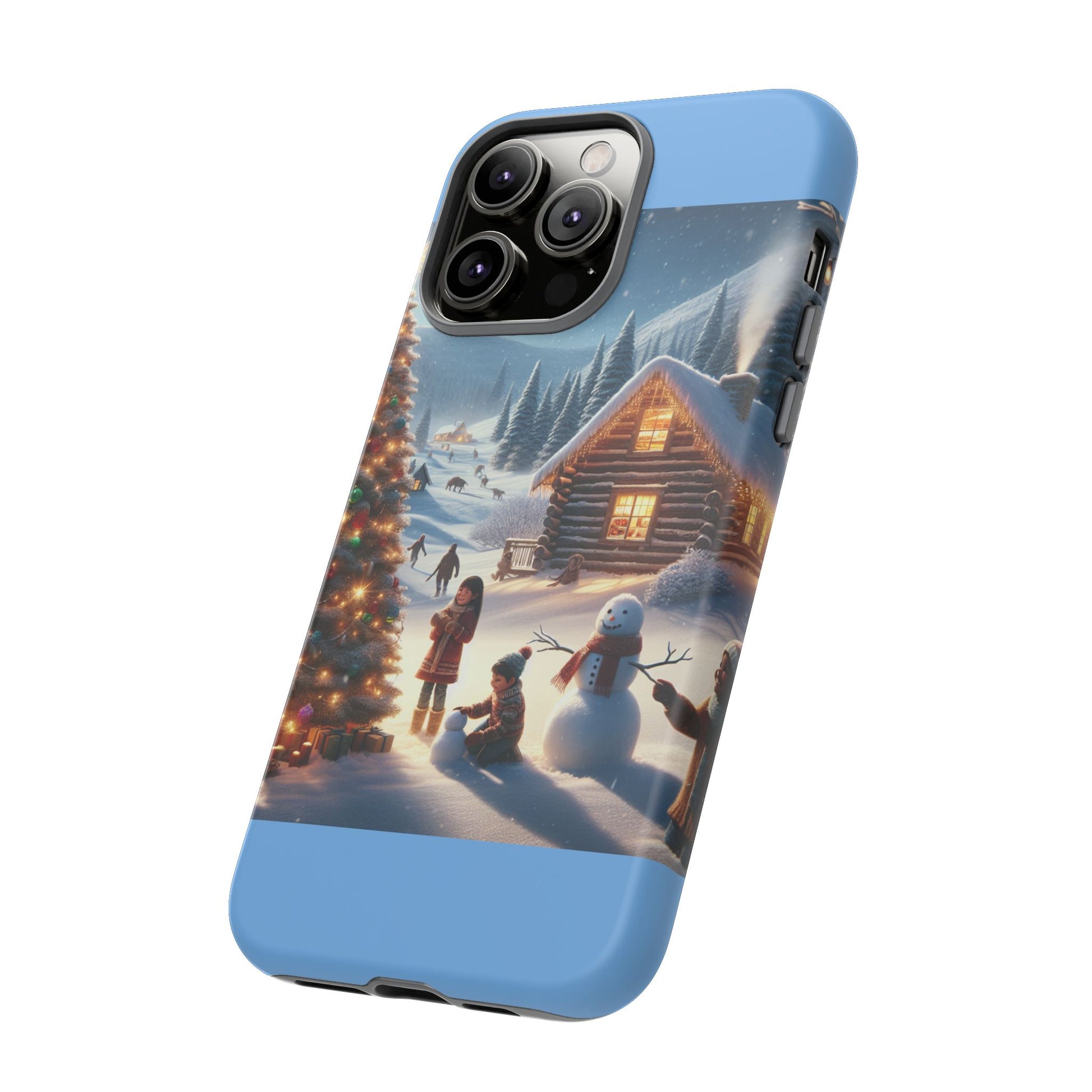 Winter Wonderland Phone Case, Holiday Gift for Him/Her, Cute Christmas Phone Cover, Unique Winter Scene Case, Festive Tech Accessories