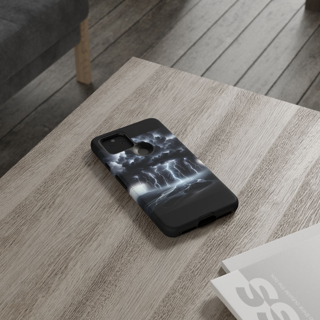 Tough Cases for the Bold: Stormy Thunder Phone Case, Lightning Protection, Durable Cover for Adventurers, Unique Gift for Nature [...]