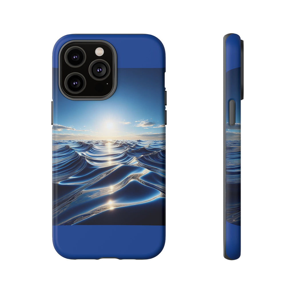 Ocean Wave Phone Case, Tough Phone Cover, Stylish Cell Case, Gift for Beach Lovers, Customizable Phone Accessory