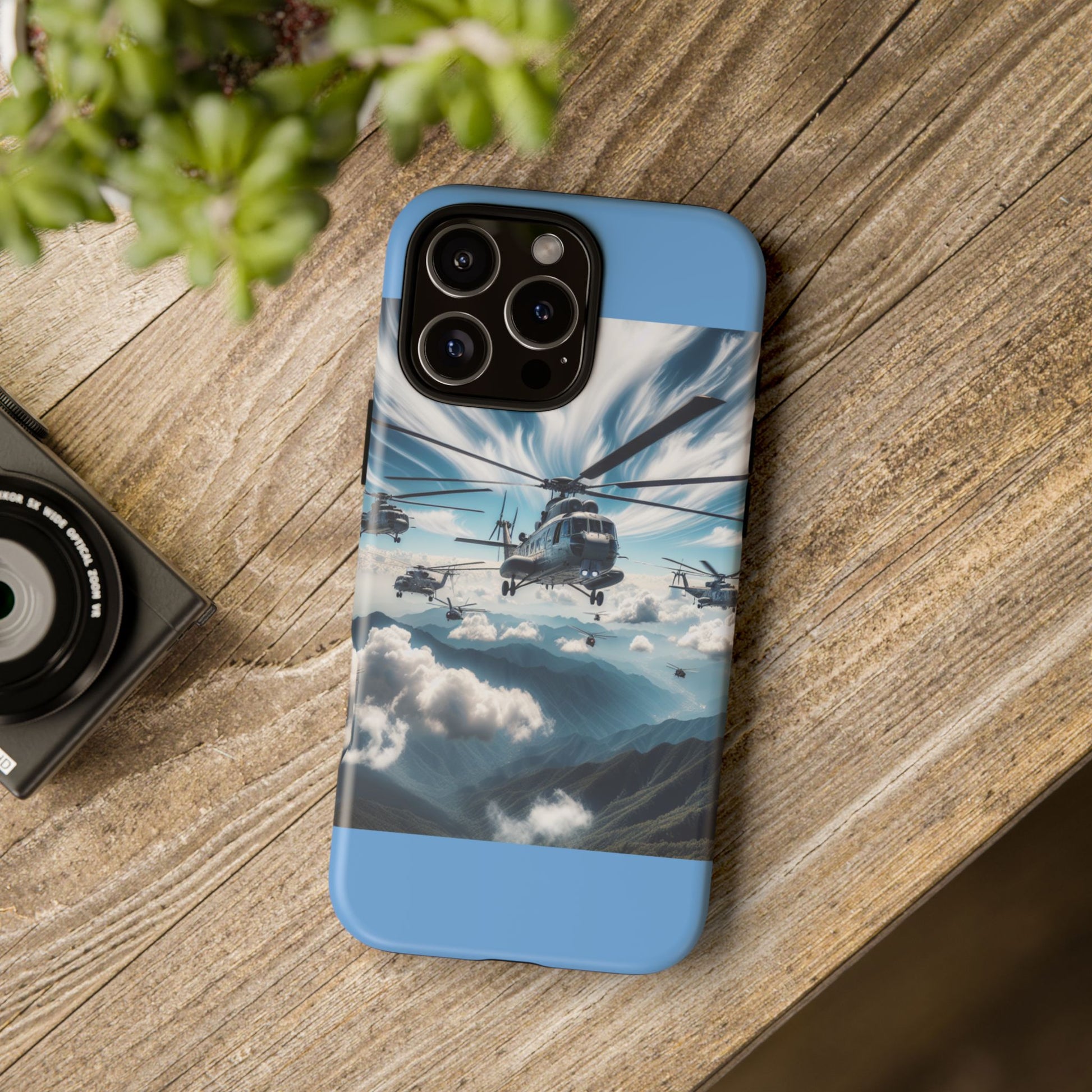 Tough Cases - Helicopter Design Phone Case, Military Style Cover, Unique Gift for Aviation Lovers, Durable Phone Protector, Hobbyist [...]