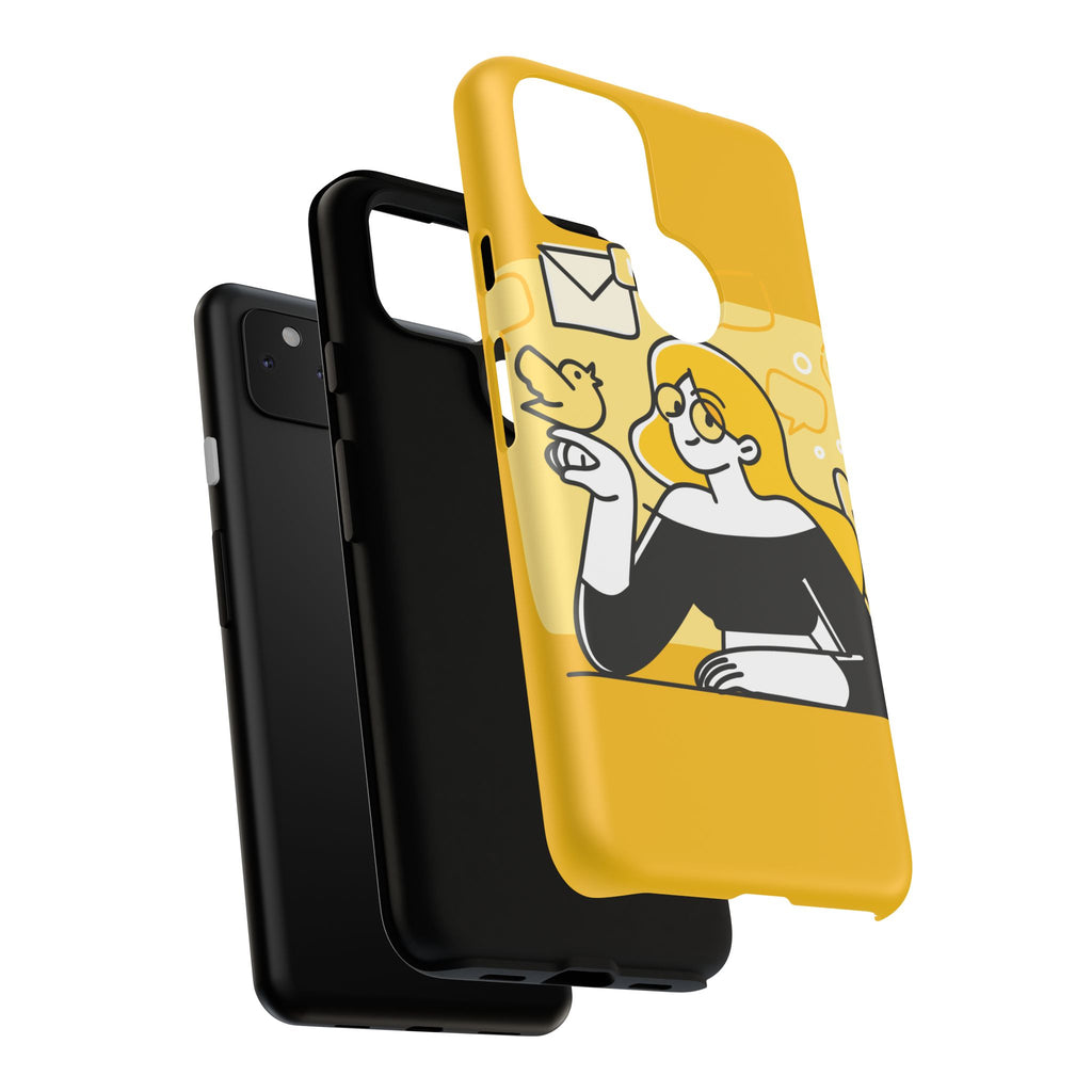 Chic Phone Case with Playful Design, Smartphone Cover, Unique Gift, Trendy Accessory, Eco-Friendly Case