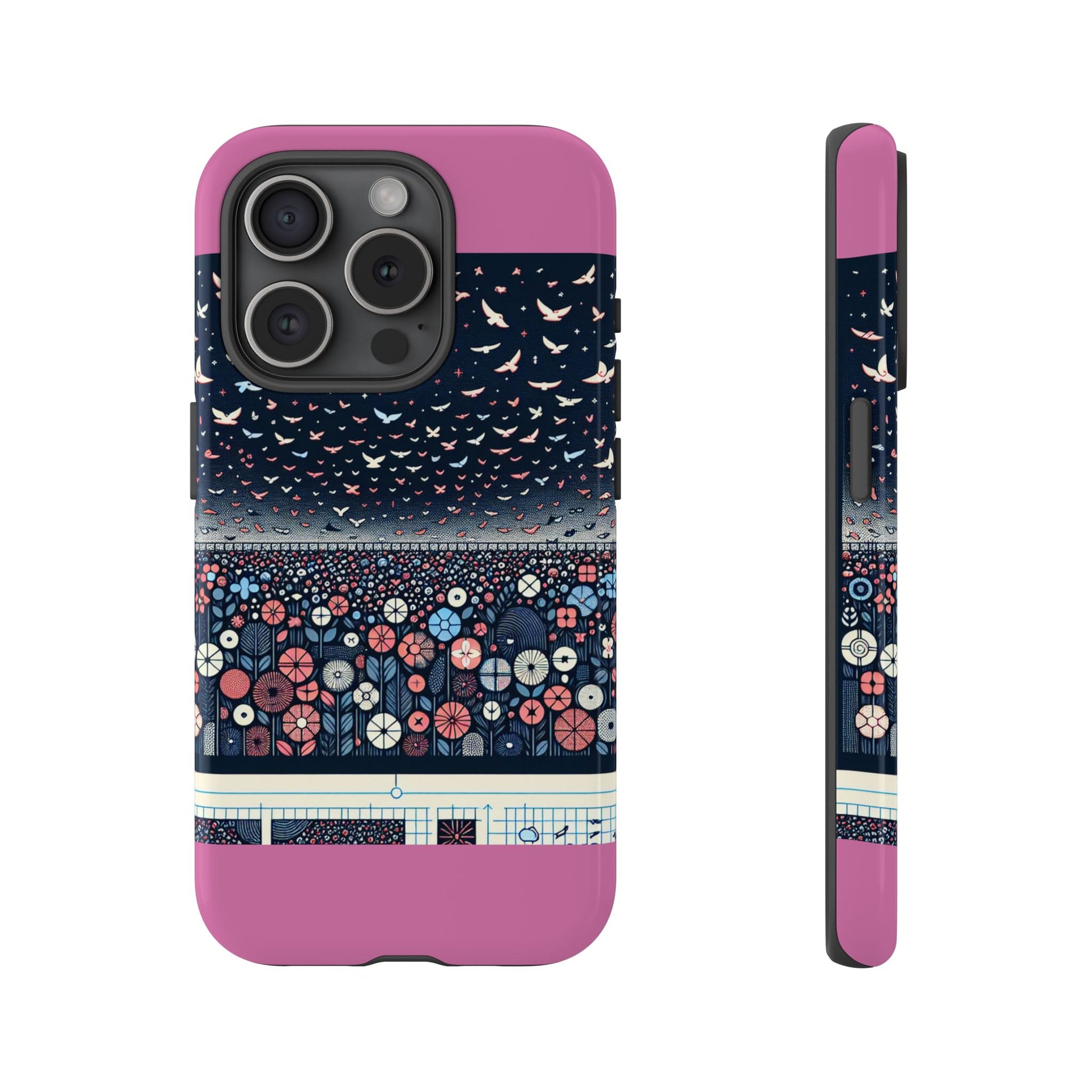 Floral Phone Case, Tough Cases for iPhone, Nature-Inspired Design, Gift for Her, Stylish Protection, Trending Accessory