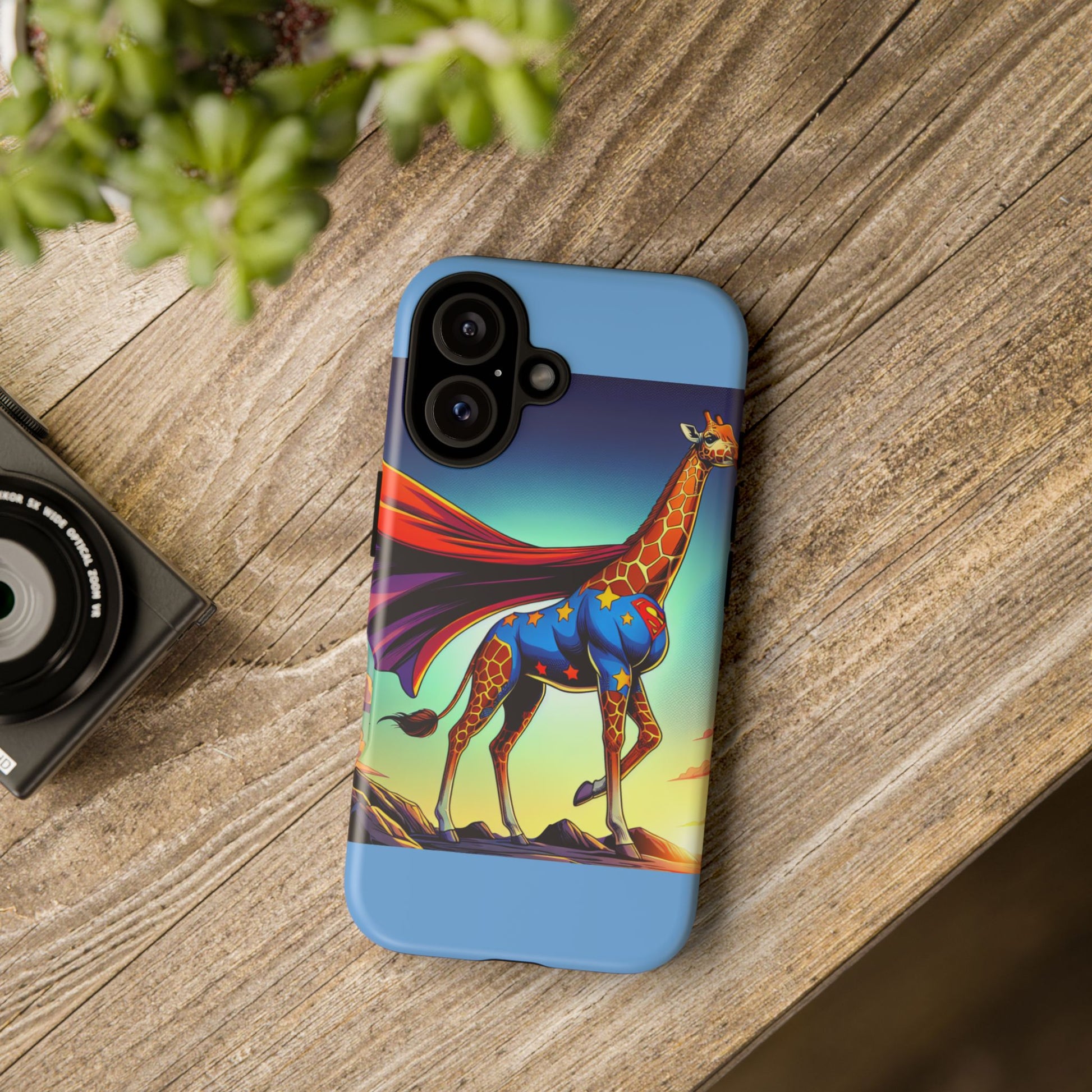 Superhero Giraffe Phone Case | Tough Cases, Unique Gifts, Animal Lover Accessories, Fun Tech Protectors, Cute Phone Covers, Birthday Gift