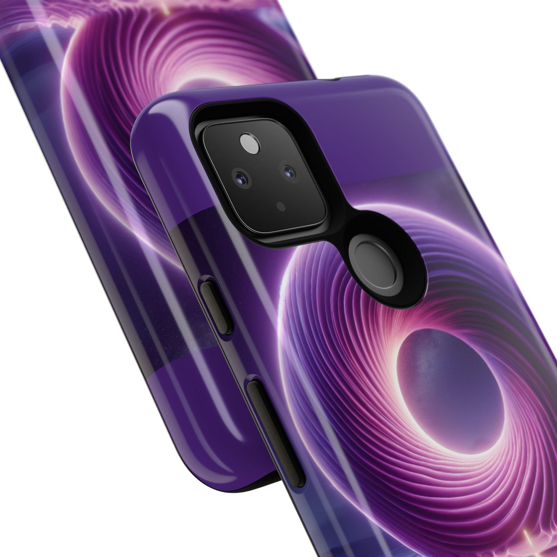 Colorful Phone Case with Swirling Design, Tough Phone Cover, Cosmic Phone Protector, Unique Gift for Tech Lovers, Stylish Smartphone Shell