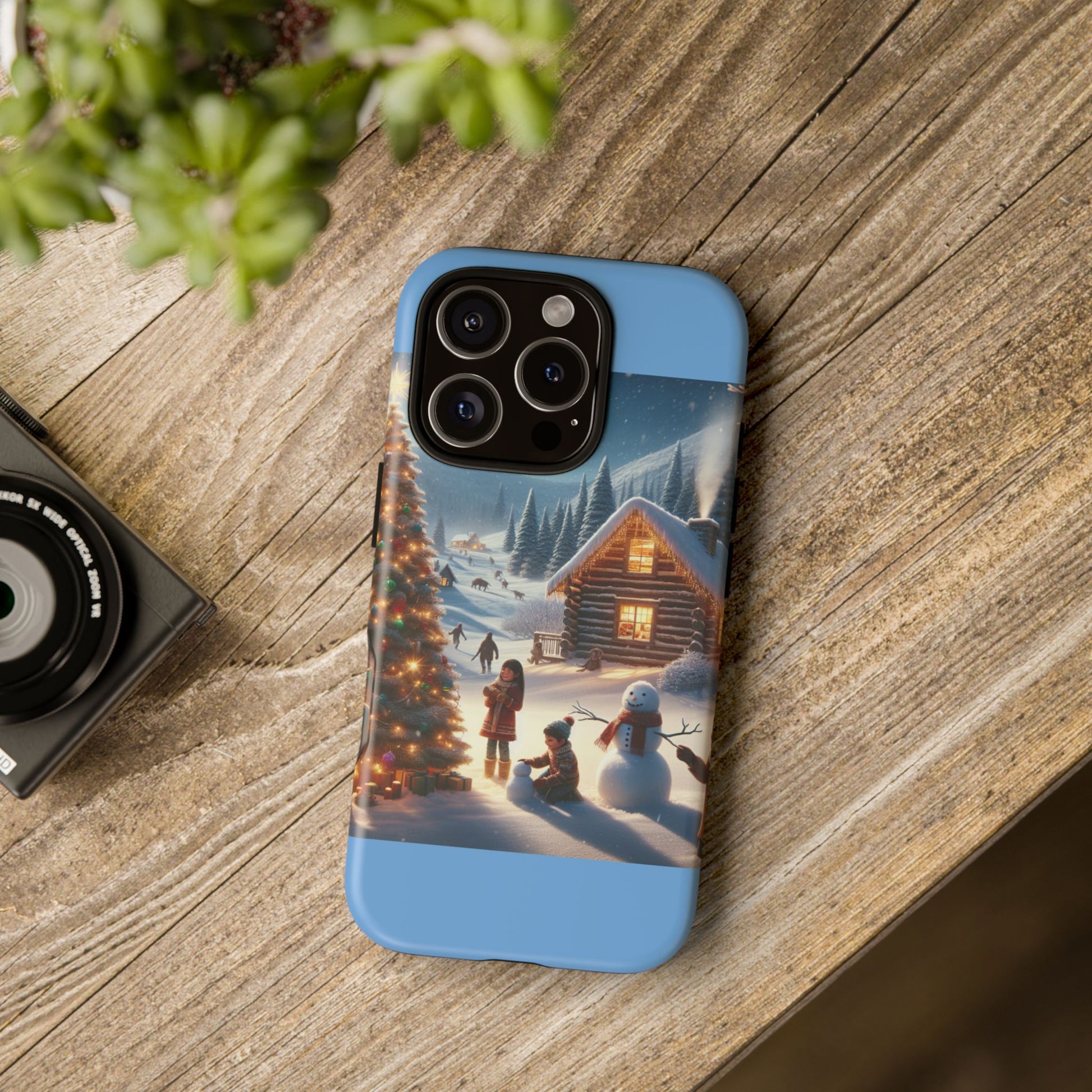 Winter Wonderland Phone Case, Holiday Gift for Him/Her, Cute Christmas Phone Cover, Unique Winter Scene Case, Festive Tech Accessories