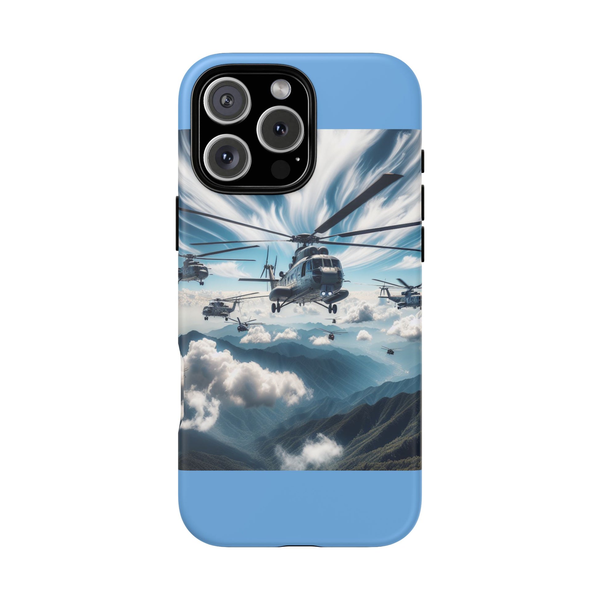 Tough Cases - Helicopter Design Phone Case, Military Style Cover, Unique Gift for Aviation Lovers, Durable Phone Protector, Hobbyist [...]