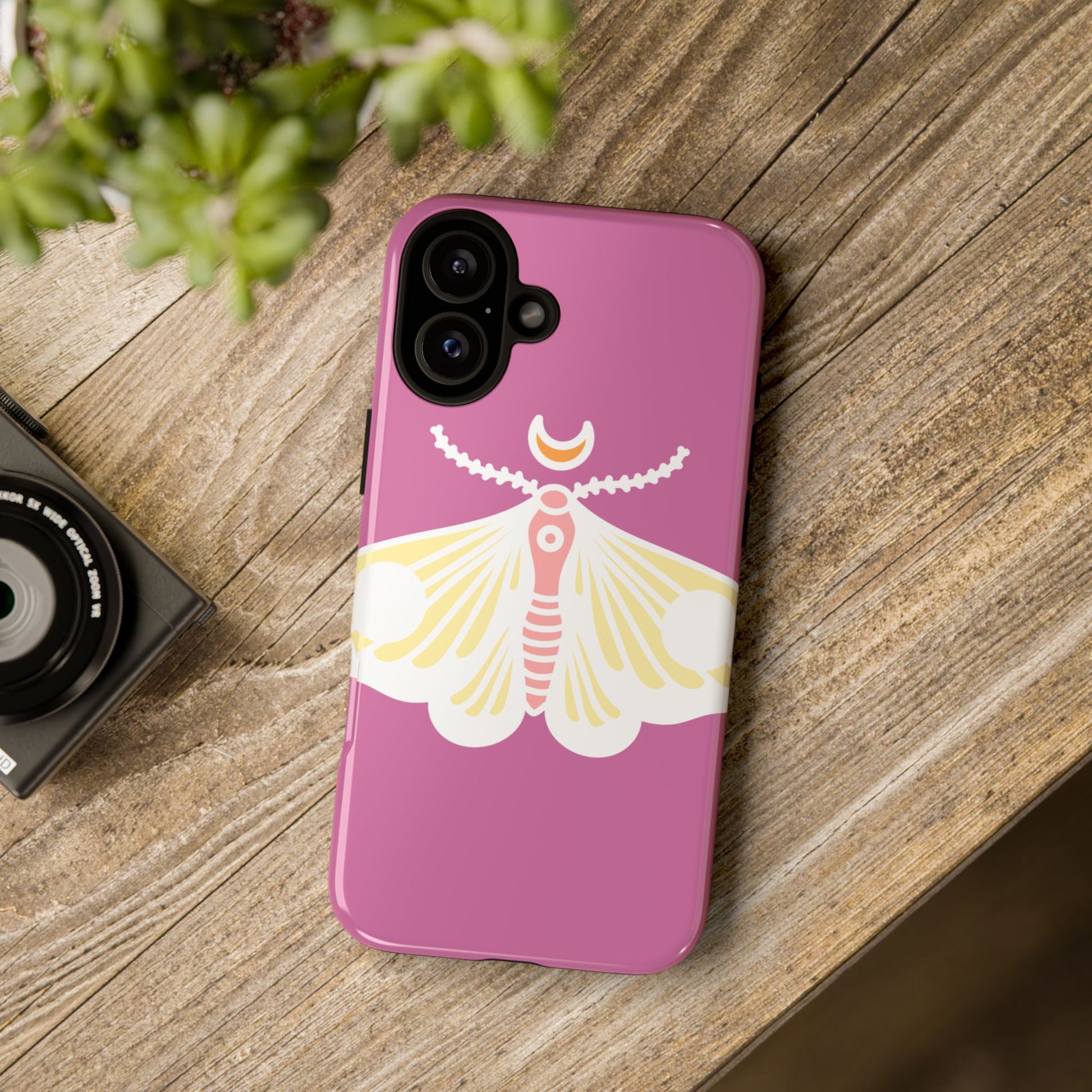 Colorful Moth Phone Case | Tough Cases for iPhone, Unique Gift, Nature Lovers, Boho Style, Trendy Accessories