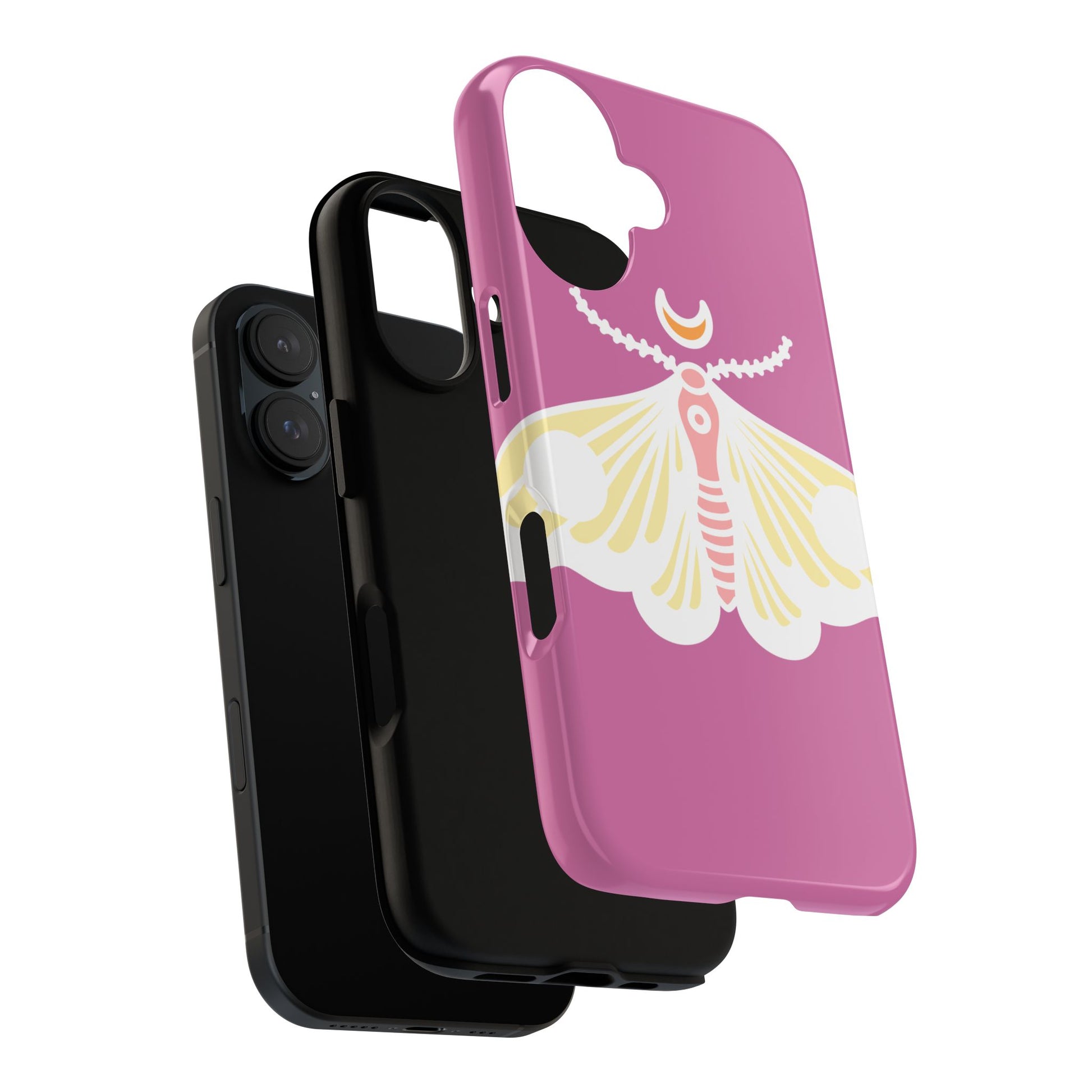 Colorful Moth Phone Case | Tough Cases for iPhone, Unique Gift, Nature Lovers, Boho Style, Trendy Accessories
