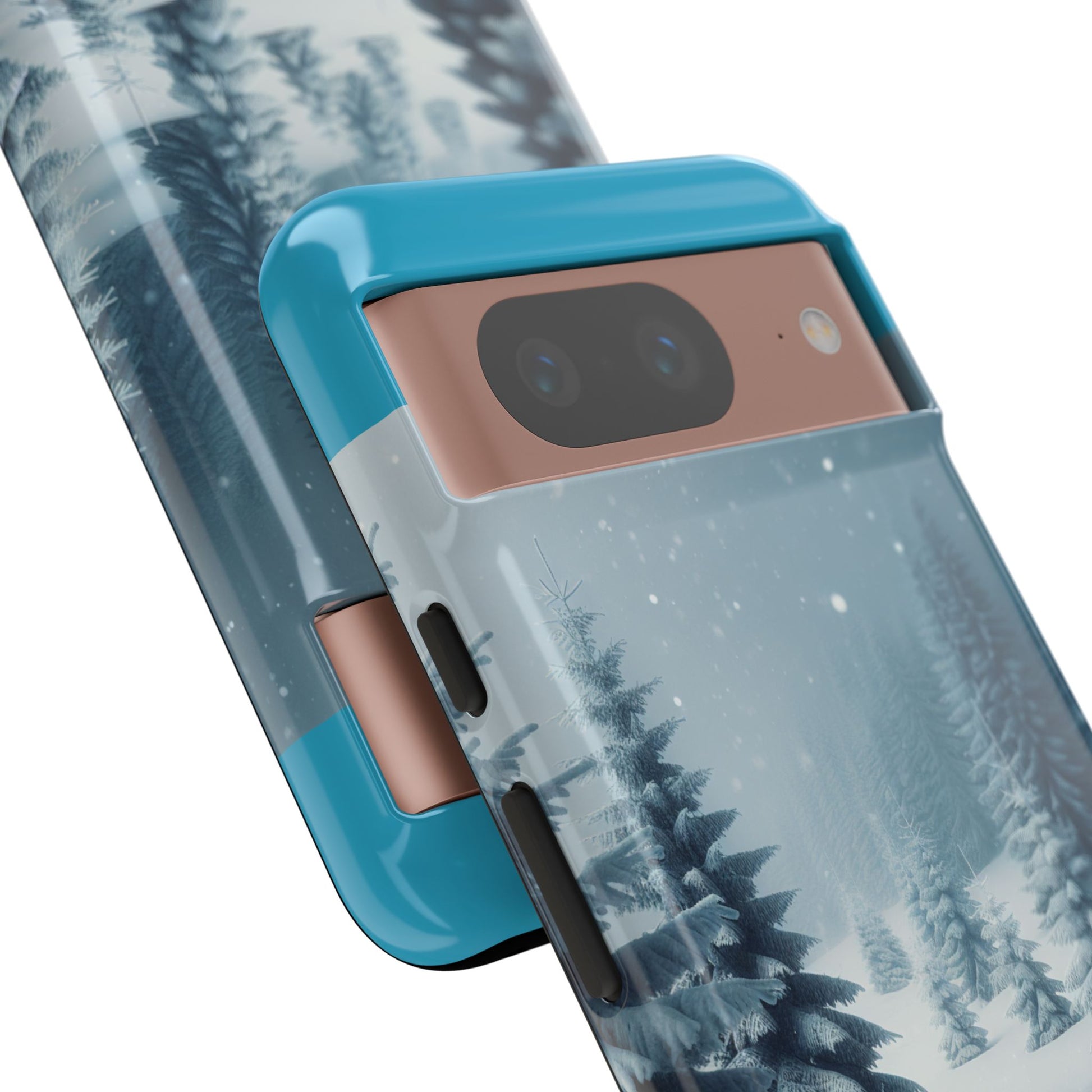 Winter Forest Phone Case, Tough Cases for iPhone, Snowy Landscape Design, Nature Lover Gift, Holiday Accessories