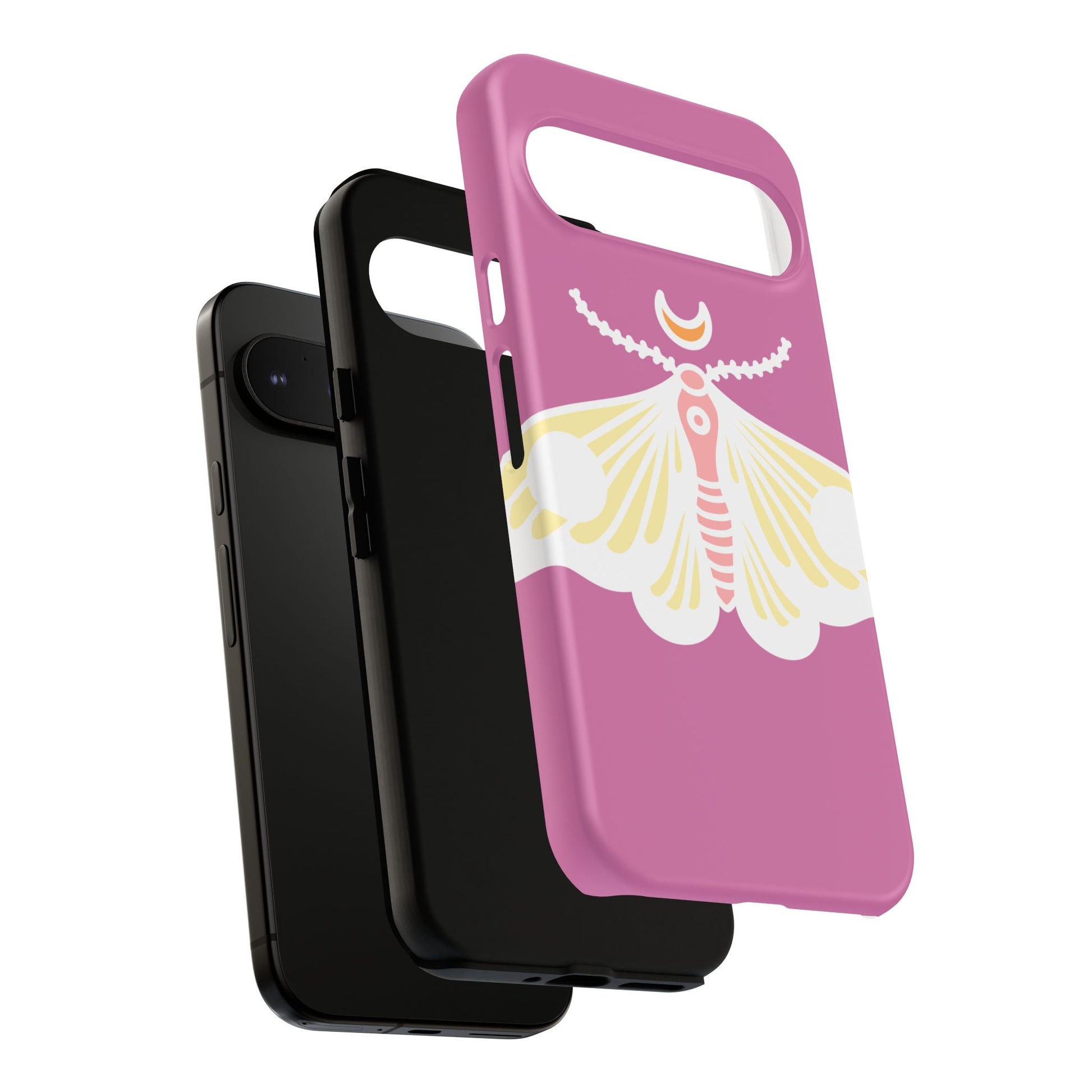 Colorful Moth Phone Case | Tough Cases for iPhone, Unique Gift, Nature Lovers, Boho Style, Trendy Accessories