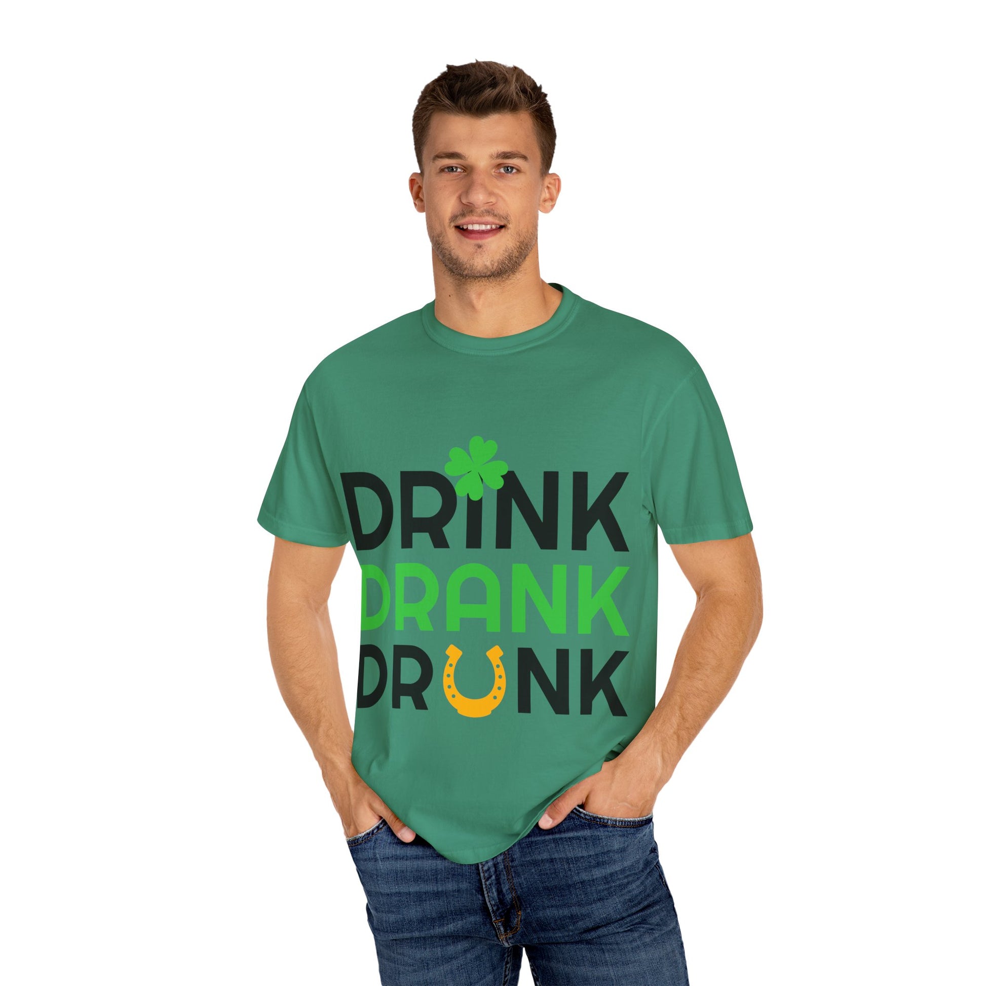 St. Patrick's Day T-Shirt, Unisex Garment-Dyed Tee, Festive Irish Apparel, Casual Wear, Lucky Charm Shirt, Party Outfit