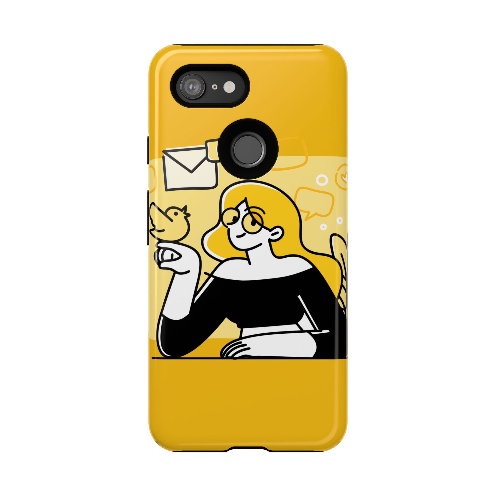 Chic Phone Case with Playful Design, Smartphone Cover, Unique Gift, Trendy Accessory, Eco-Friendly Case