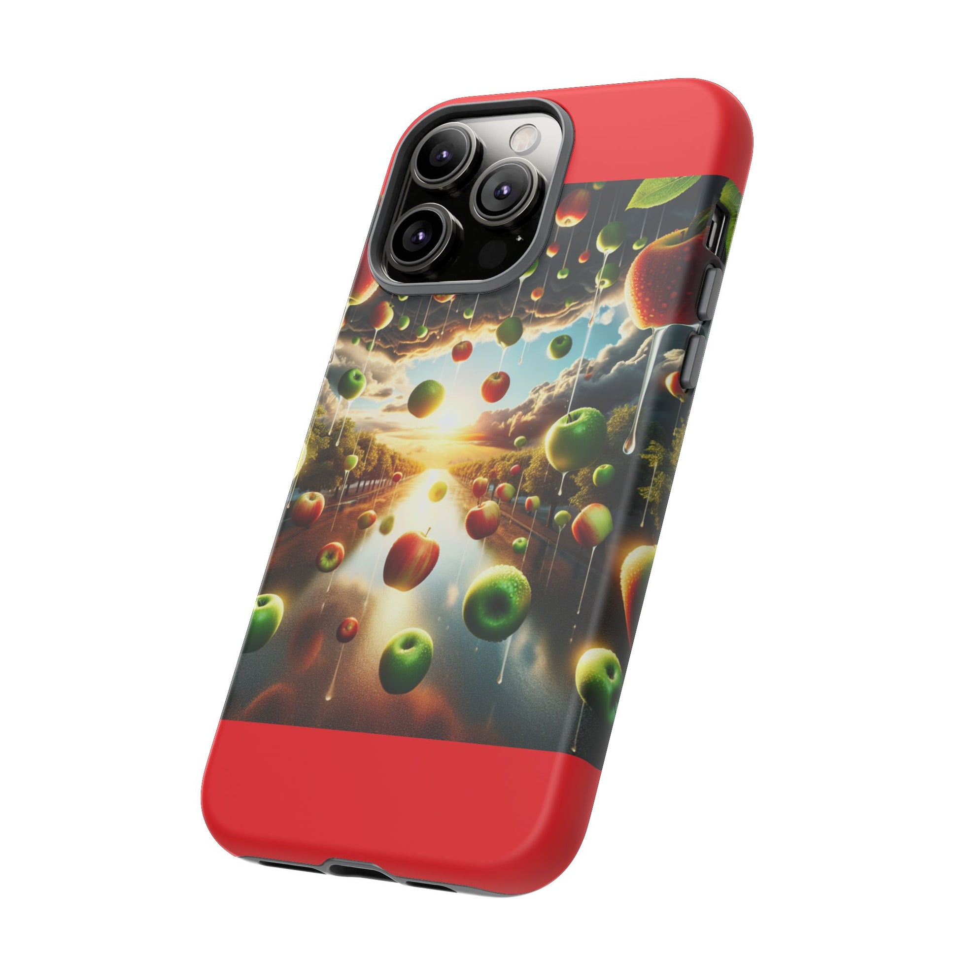Vibrant Phone Case with Artistic Apple Design, Unique Gift for Art Lovers, Trendy Accessory for Any Occasion, Stylish Smartphone Cover