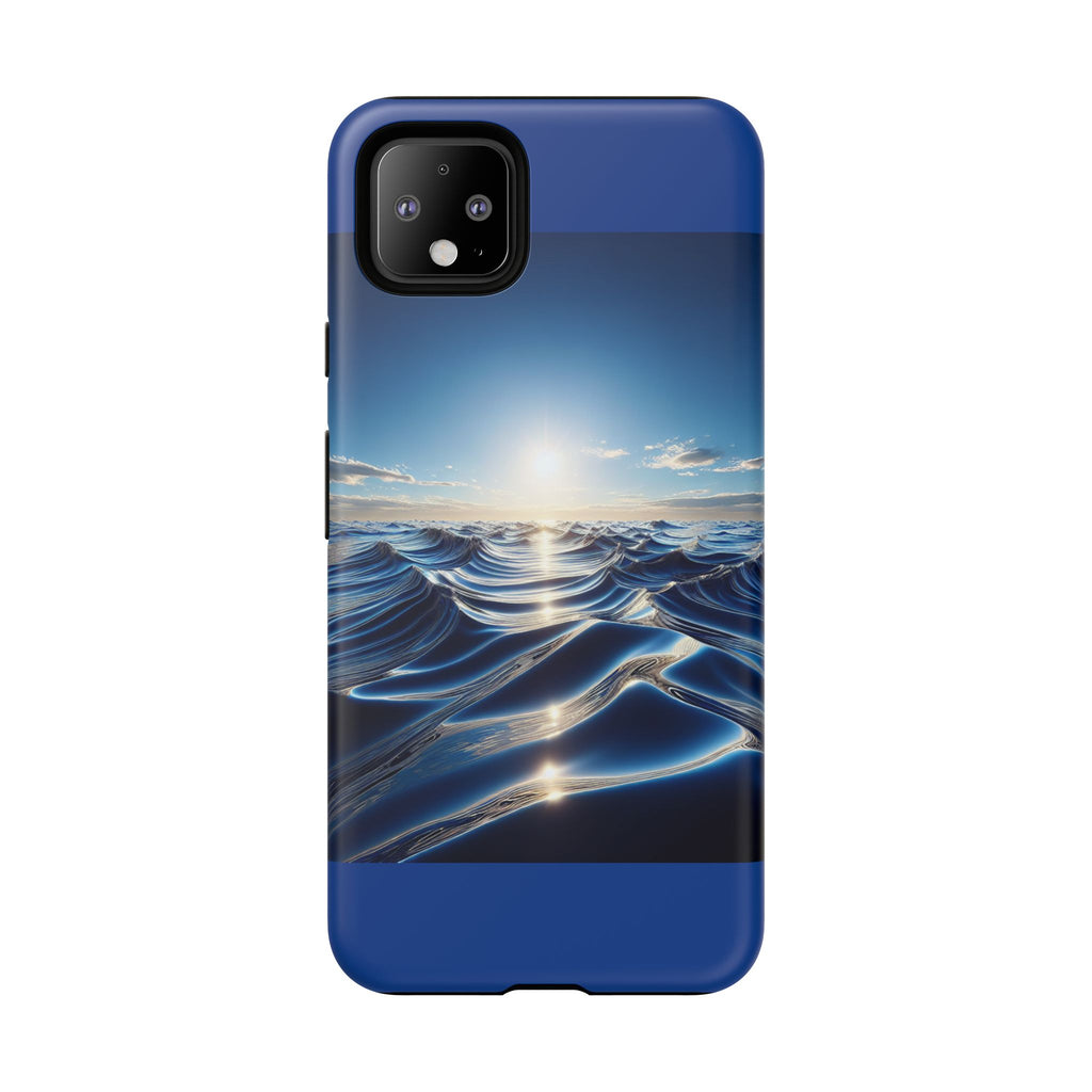 Ocean Wave Phone Case, Tough Phone Cover, Stylish Cell Case, Gift for Beach Lovers, Customizable Phone Accessory