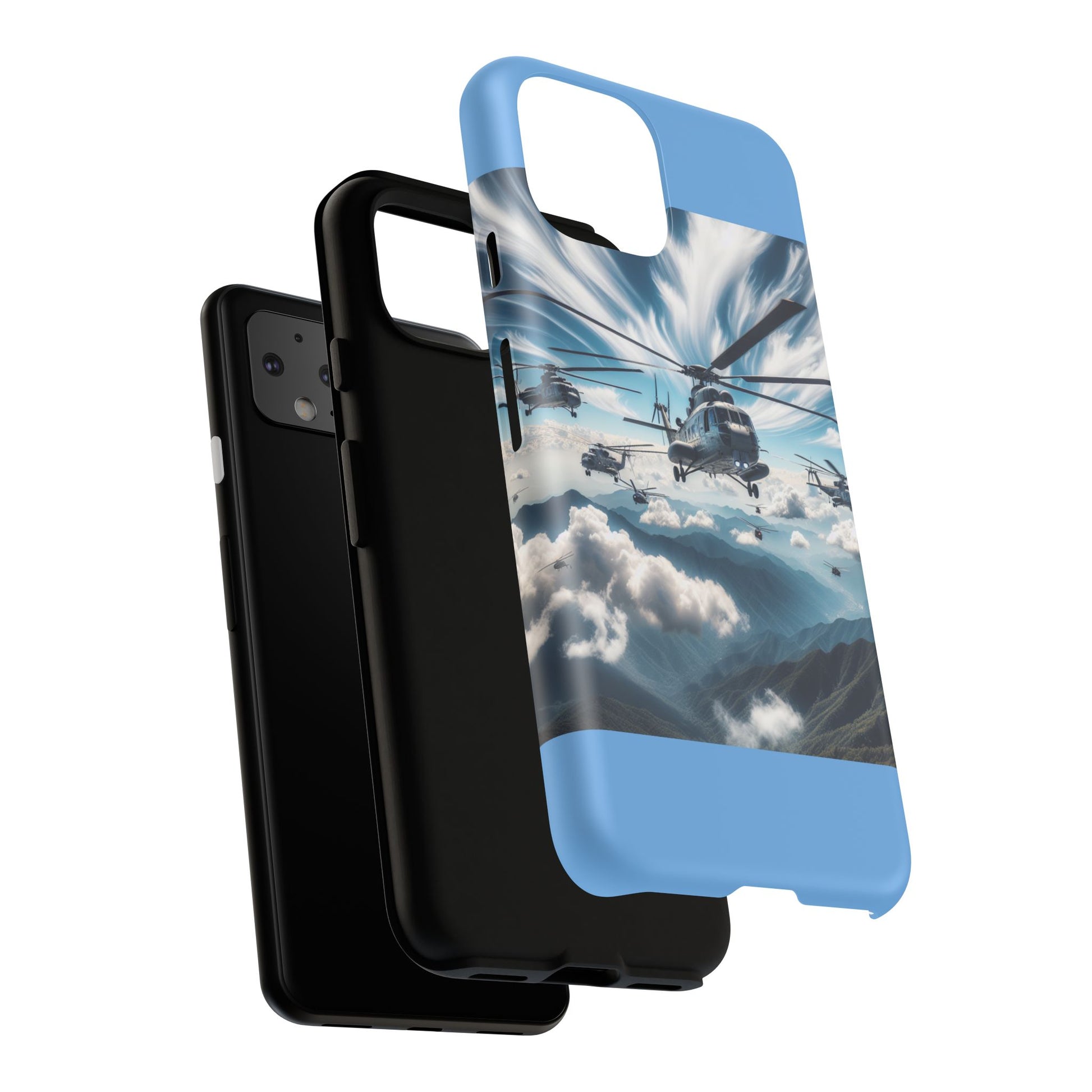 Tough Cases - Helicopter Design Phone Case, Military Style Cover, Unique Gift for Aviation Lovers, Durable Phone Protector, Hobbyist [...]