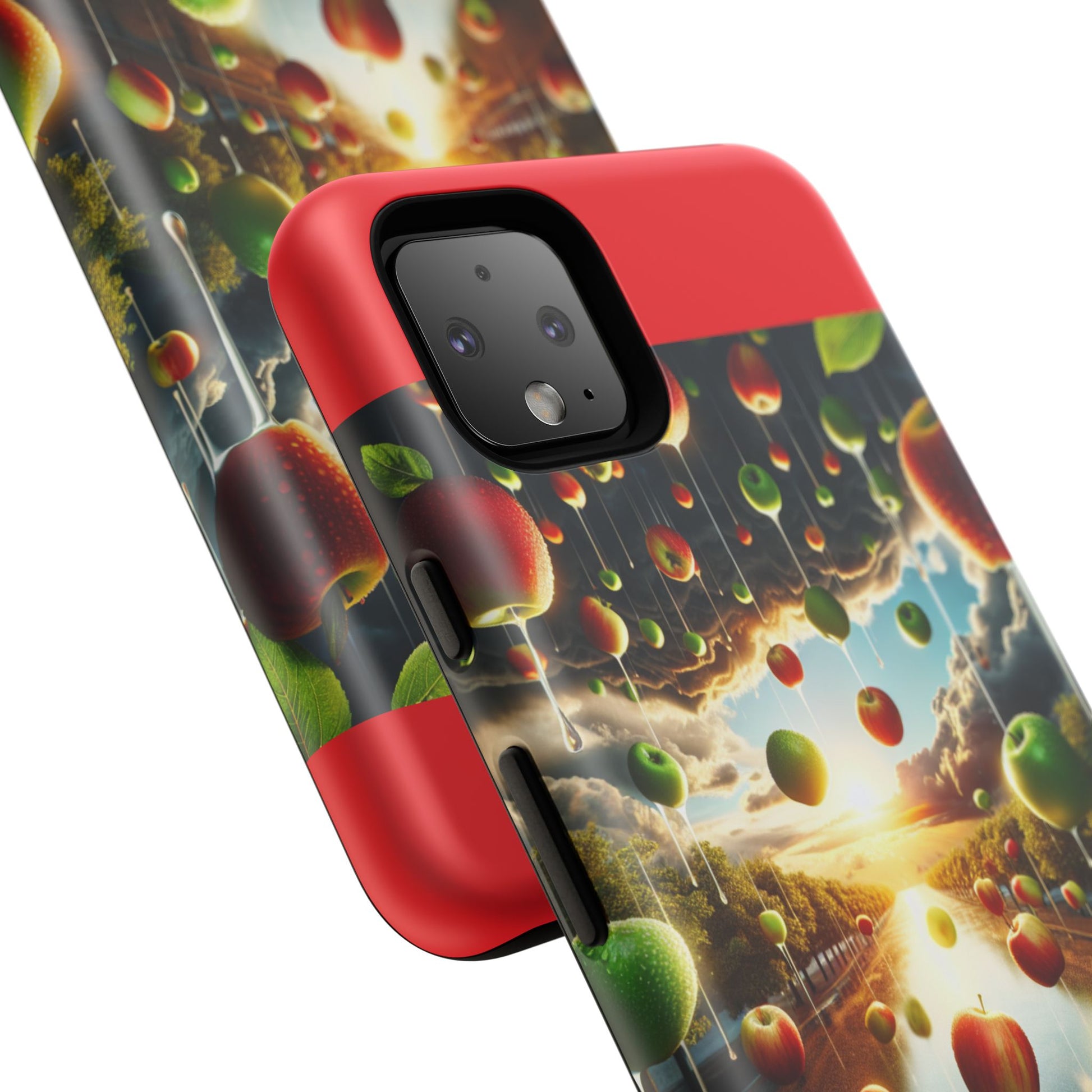 Vibrant Phone Case with Artistic Apple Design, Unique Gift for Art Lovers, Trendy Accessory for Any Occasion, Stylish Smartphone Cover