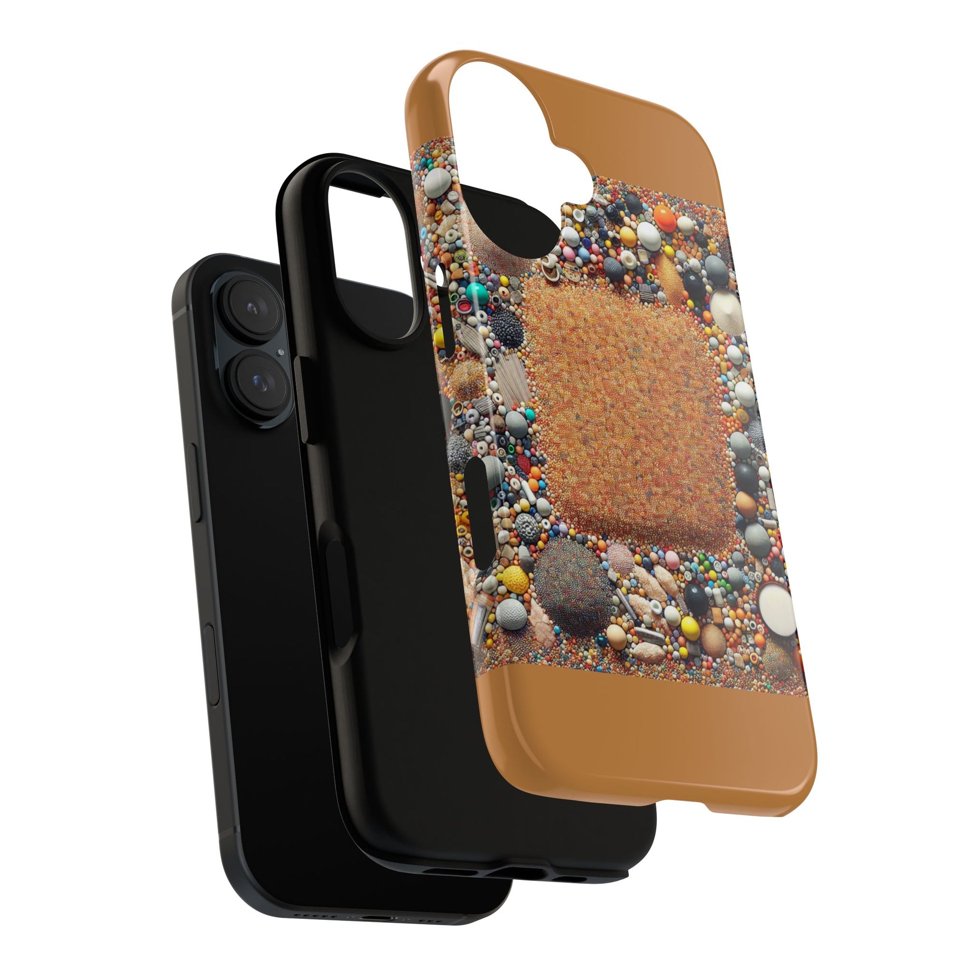 Colorful Phone Case with Unique Texture, Tough Case, Phone Accessory, Trendy Design, Gift for Tech Lovers, Durable Protection