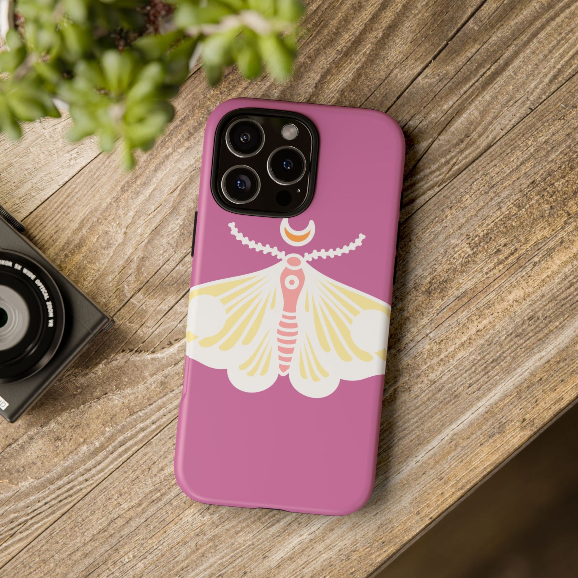 Colorful Moth Phone Case | Tough Cases for iPhone, Unique Gift, Nature Lovers, Boho Style, Trendy Accessories