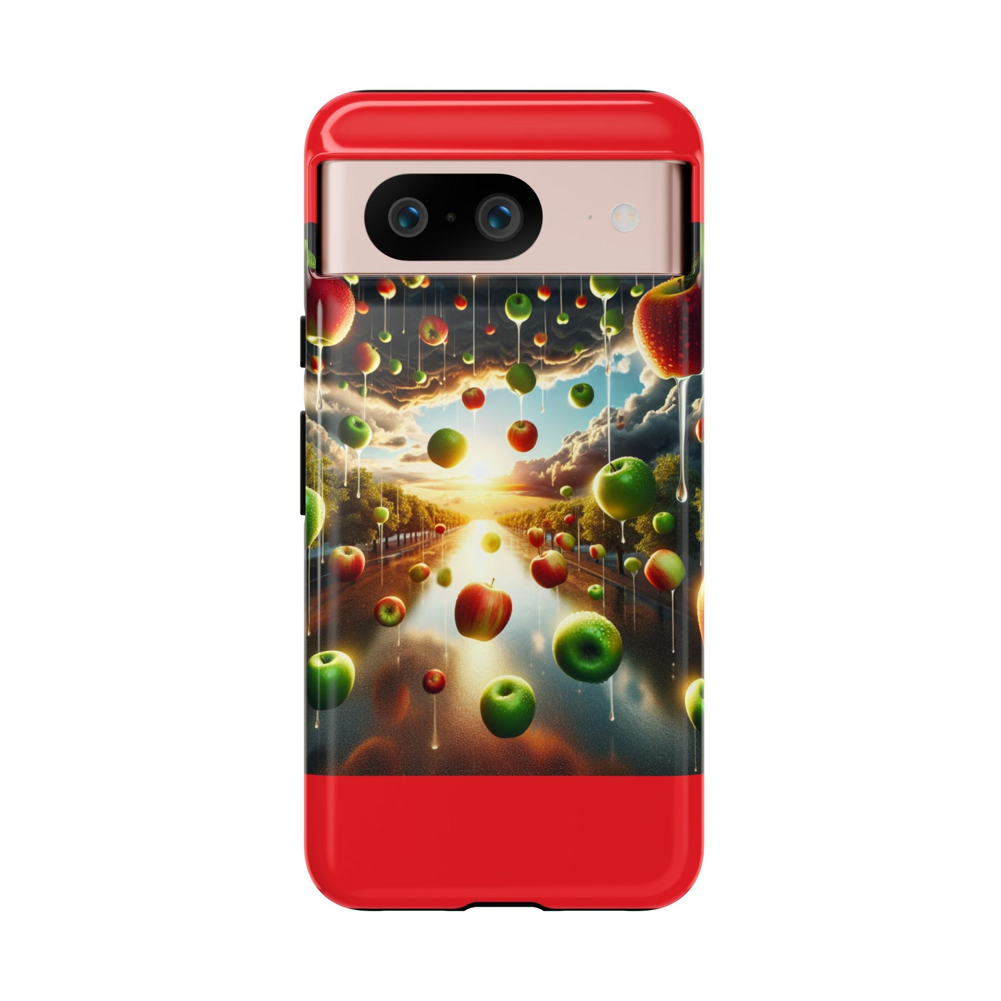 Vibrant Phone Case with Artistic Apple Design, Unique Gift for Art Lovers, Trendy Accessory for Any Occasion, Stylish Smartphone Cover