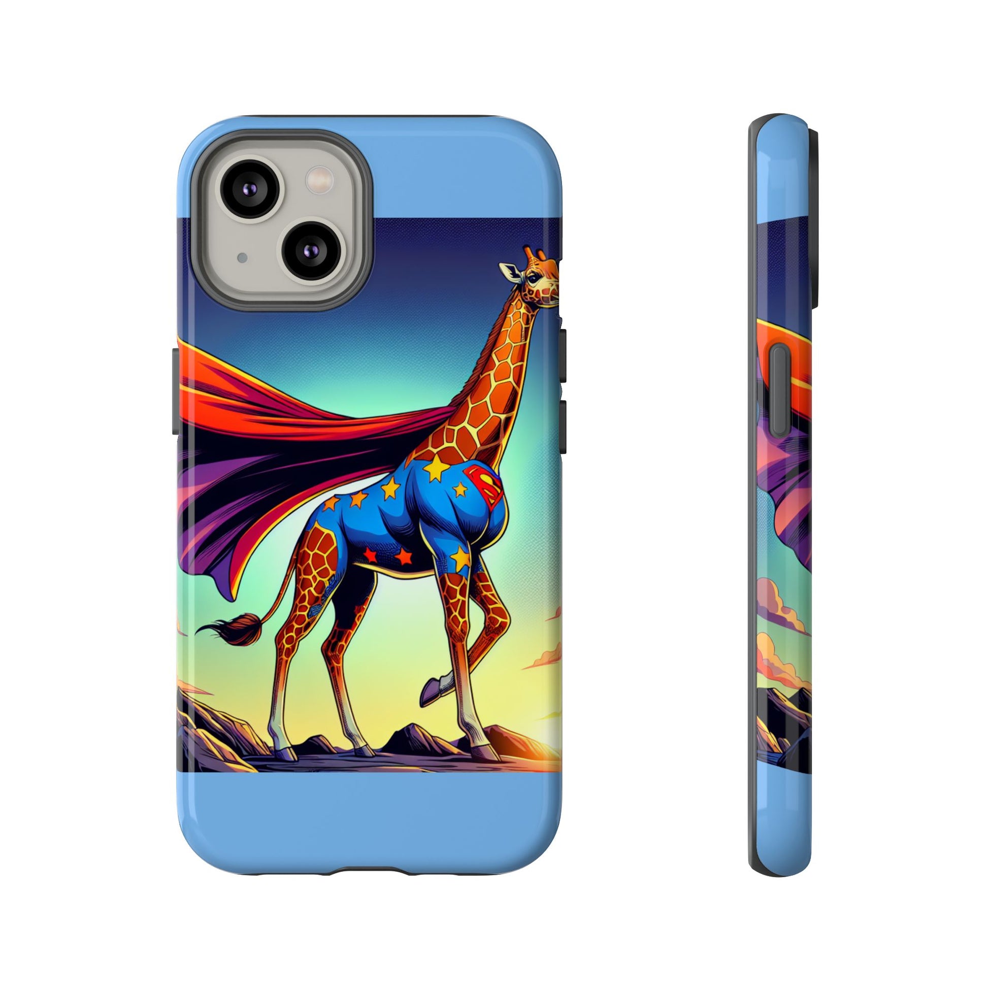 Superhero Giraffe Phone Case | Tough Cases, Unique Gifts, Animal Lover Accessories, Fun Tech Protectors, Cute Phone Covers, Birthday Gift