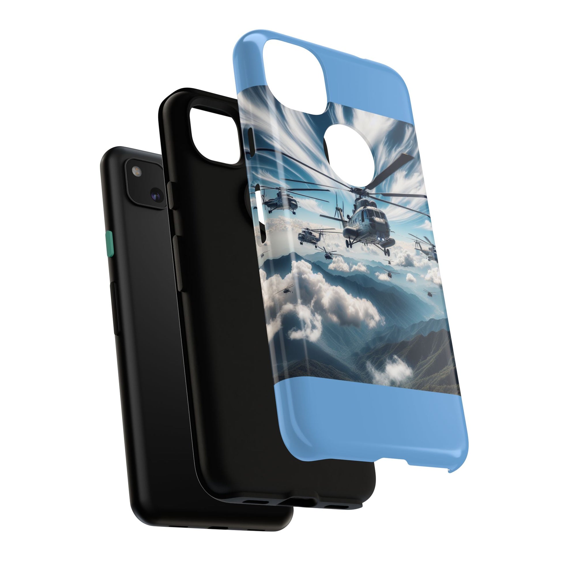 Tough Cases - Helicopter Design Phone Case, Military Style Cover, Unique Gift for Aviation Lovers, Durable Phone Protector, Hobbyist [...]