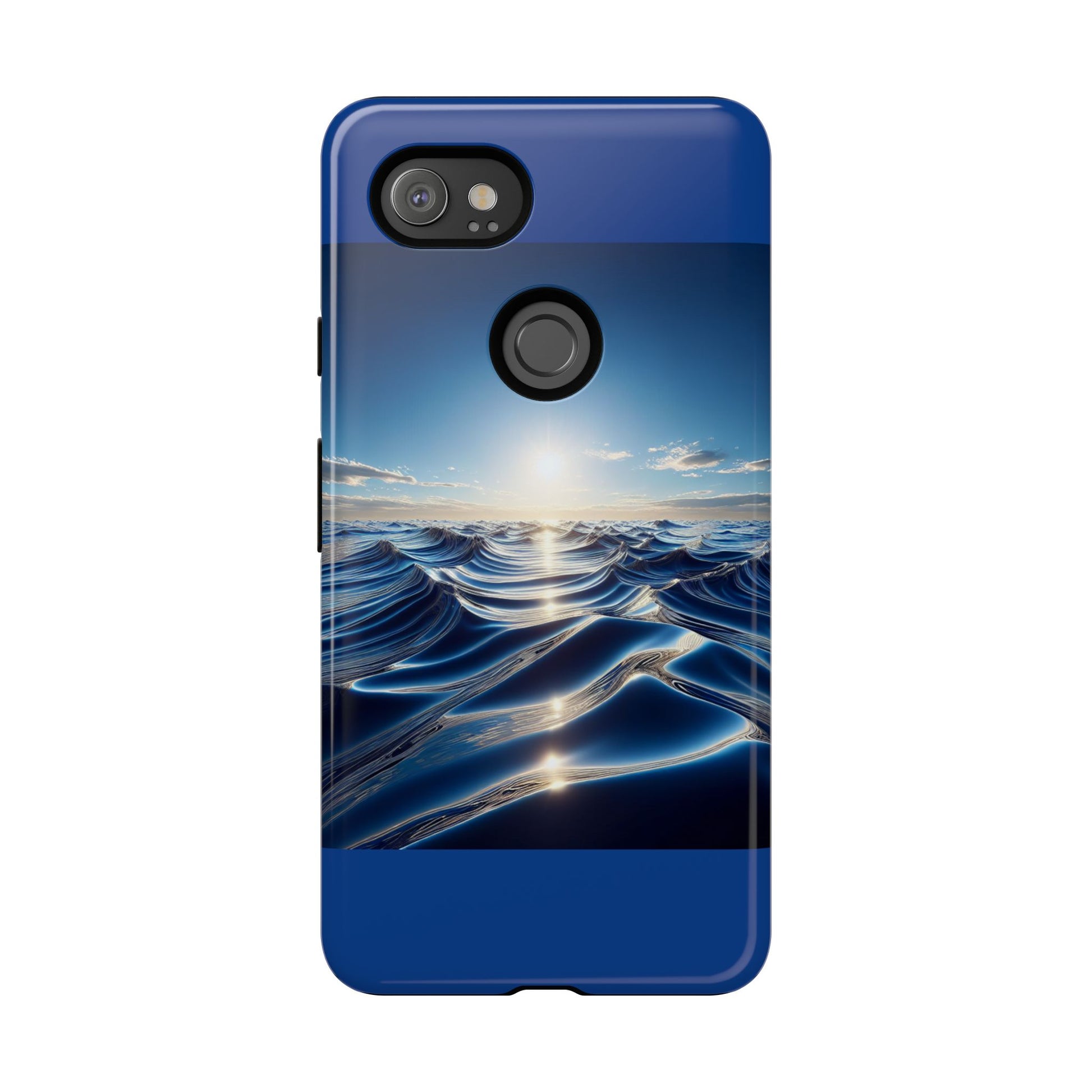 Ocean Wave Phone Case, Tough Phone Cover, Stylish Cell Case, Gift for Beach Lovers, Customizable Phone Accessory