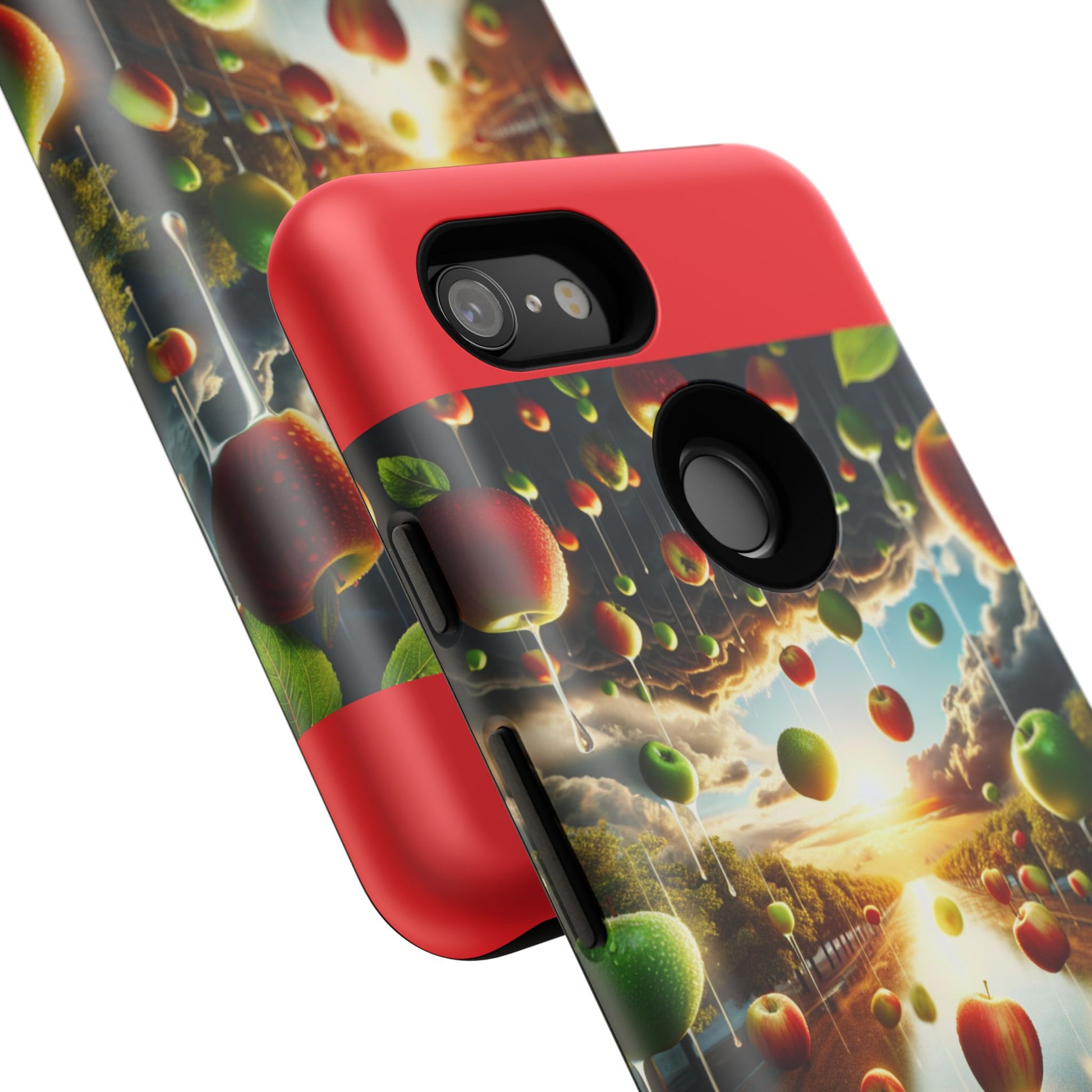 Vibrant Phone Case with Artistic Apple Design, Unique Gift for Art Lovers, Trendy Accessory for Any Occasion, Stylish Smartphone Cover