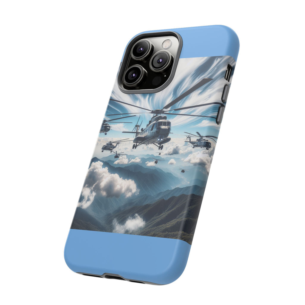 Tough Cases - Helicopter Design Phone Case, Military Style Cover, Unique Gift for Aviation Lovers, Durable Phone Protector, Hobbyist [...]