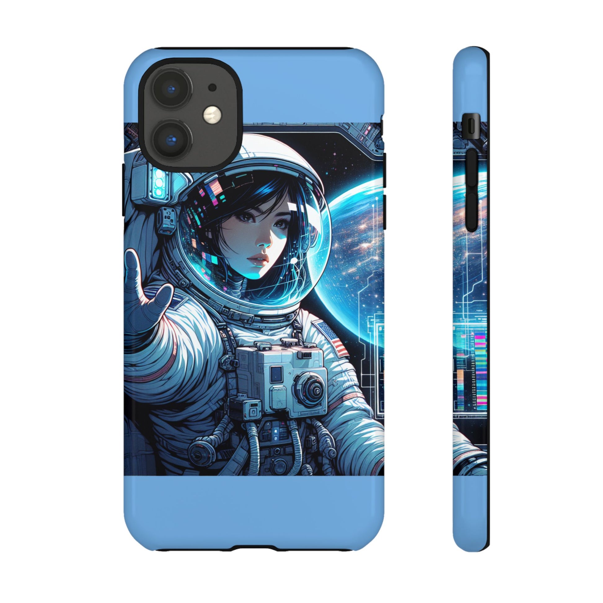 Astronaut Phone Case, Space-Themed Tough Case, Unique Gift for Science Lovers, Trendy Protection for Smartphones, Cool Tech Accessories