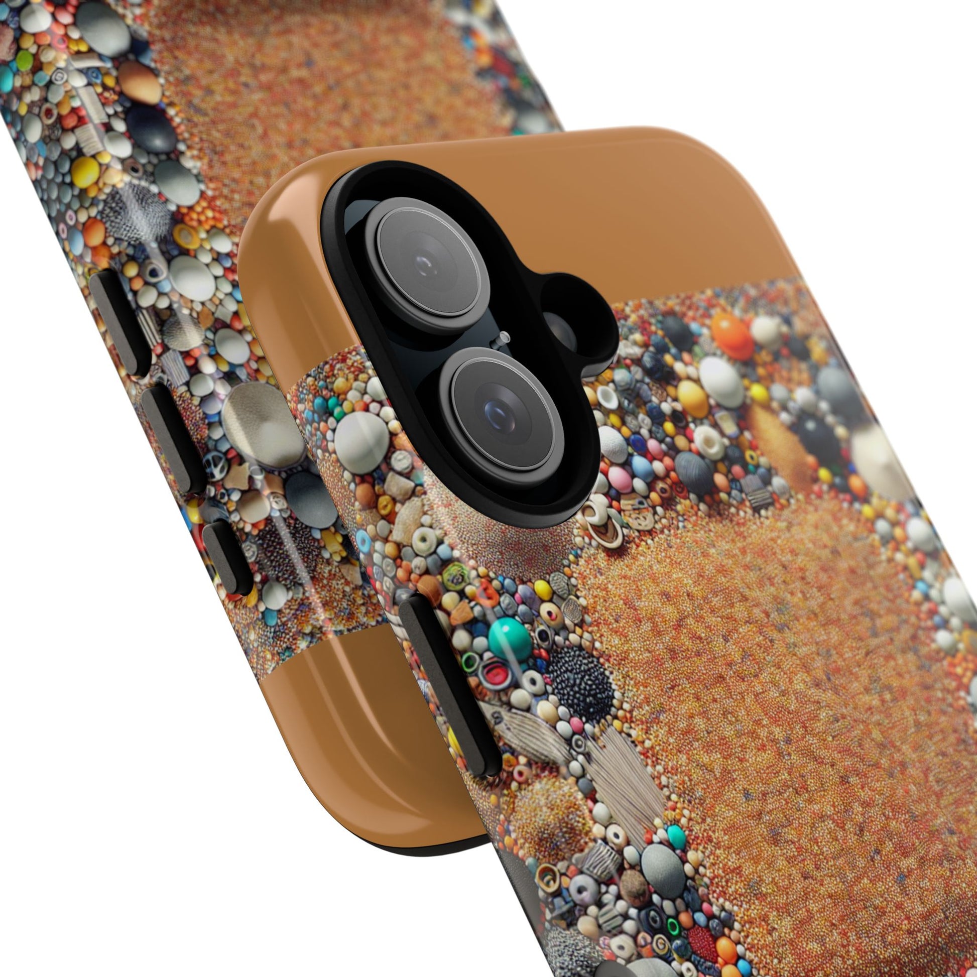Colorful Phone Case with Unique Texture, Tough Case, Phone Accessory, Trendy Design, Gift for Tech Lovers, Durable Protection