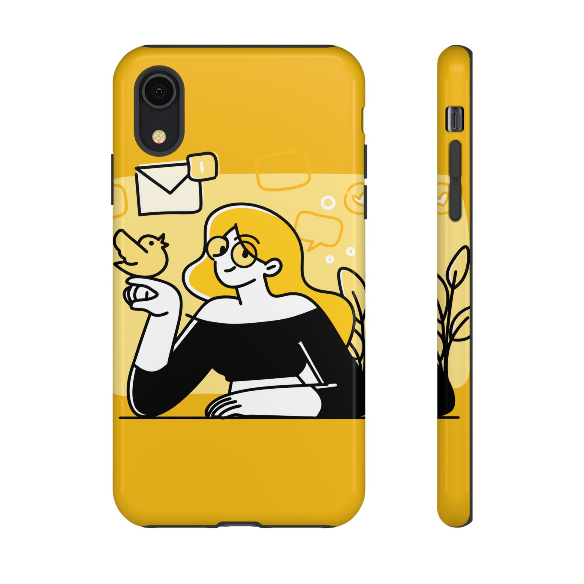 Chic Phone Case with Playful Design, Smartphone Cover, Unique Gift, Trendy Accessory, Eco-Friendly Case
