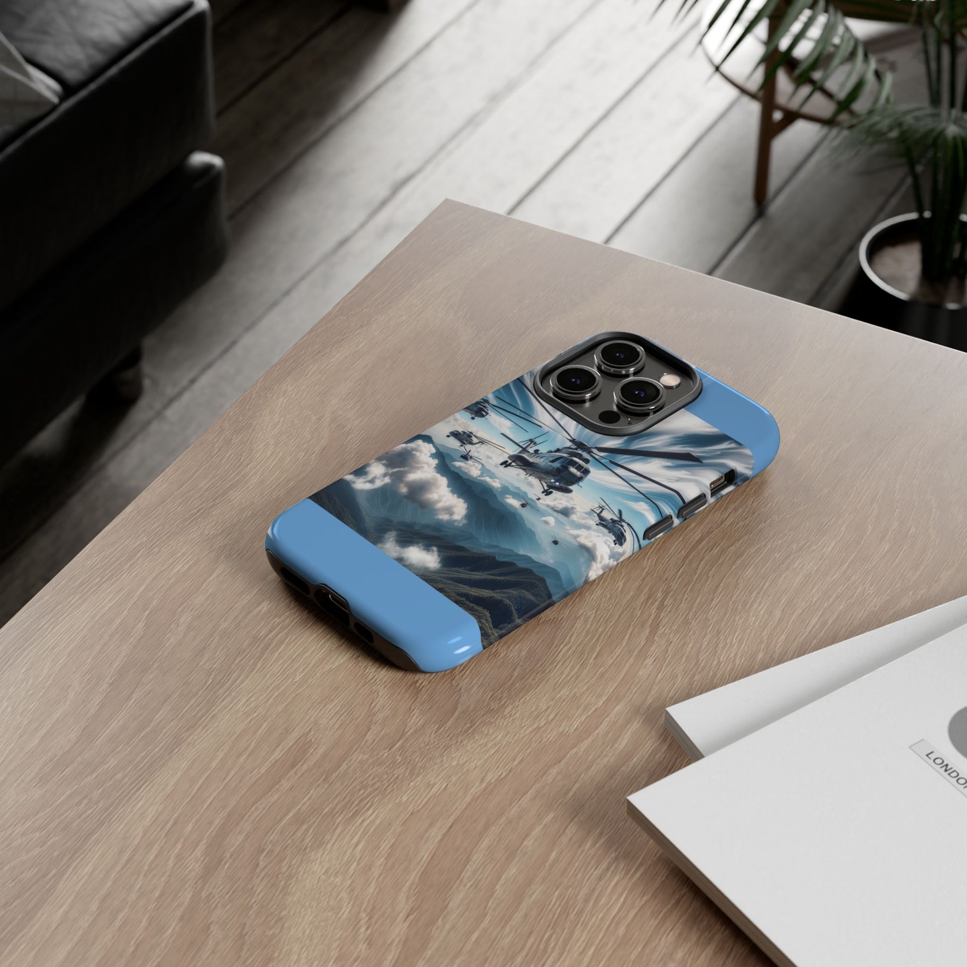 Tough Cases - Helicopter Design Phone Case, Military Style Cover, Unique Gift for Aviation Lovers, Durable Phone Protector, Hobbyist [...]