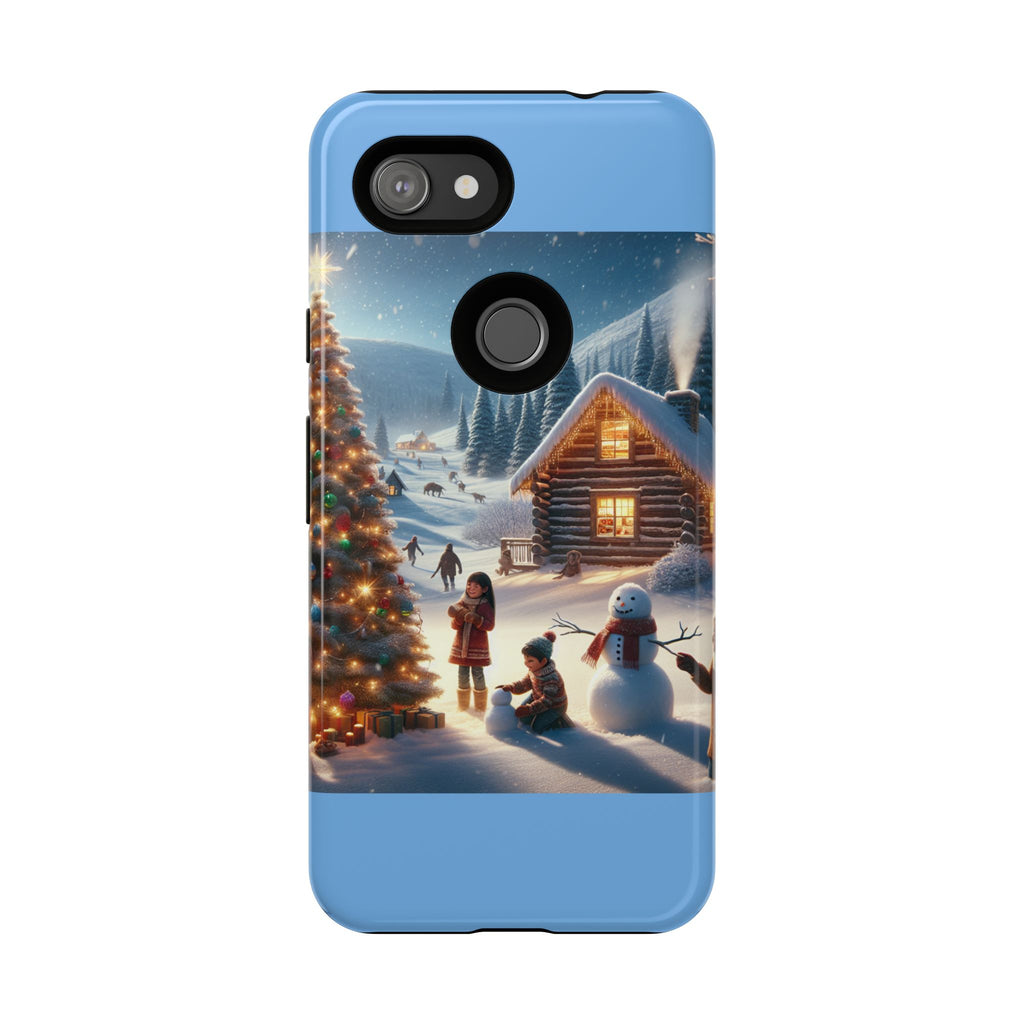 Winter Wonderland Phone Case, Holiday Gift for Him/Her, Cute Christmas Phone Cover, Unique Winter Scene Case, Festive Tech Accessories