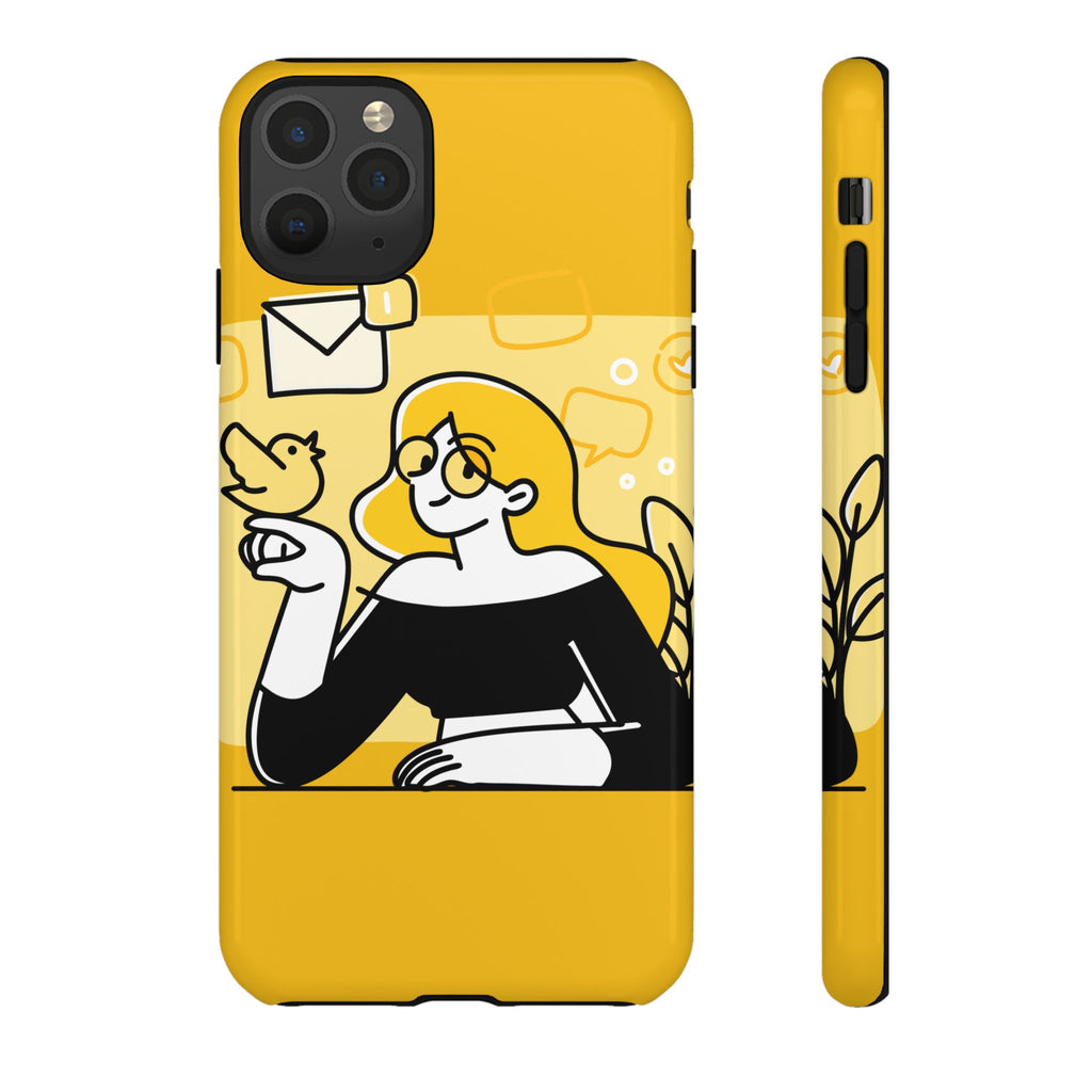 Chic Phone Case with Playful Design, Smartphone Cover, Unique Gift, Trendy Accessory, Eco-Friendly Case